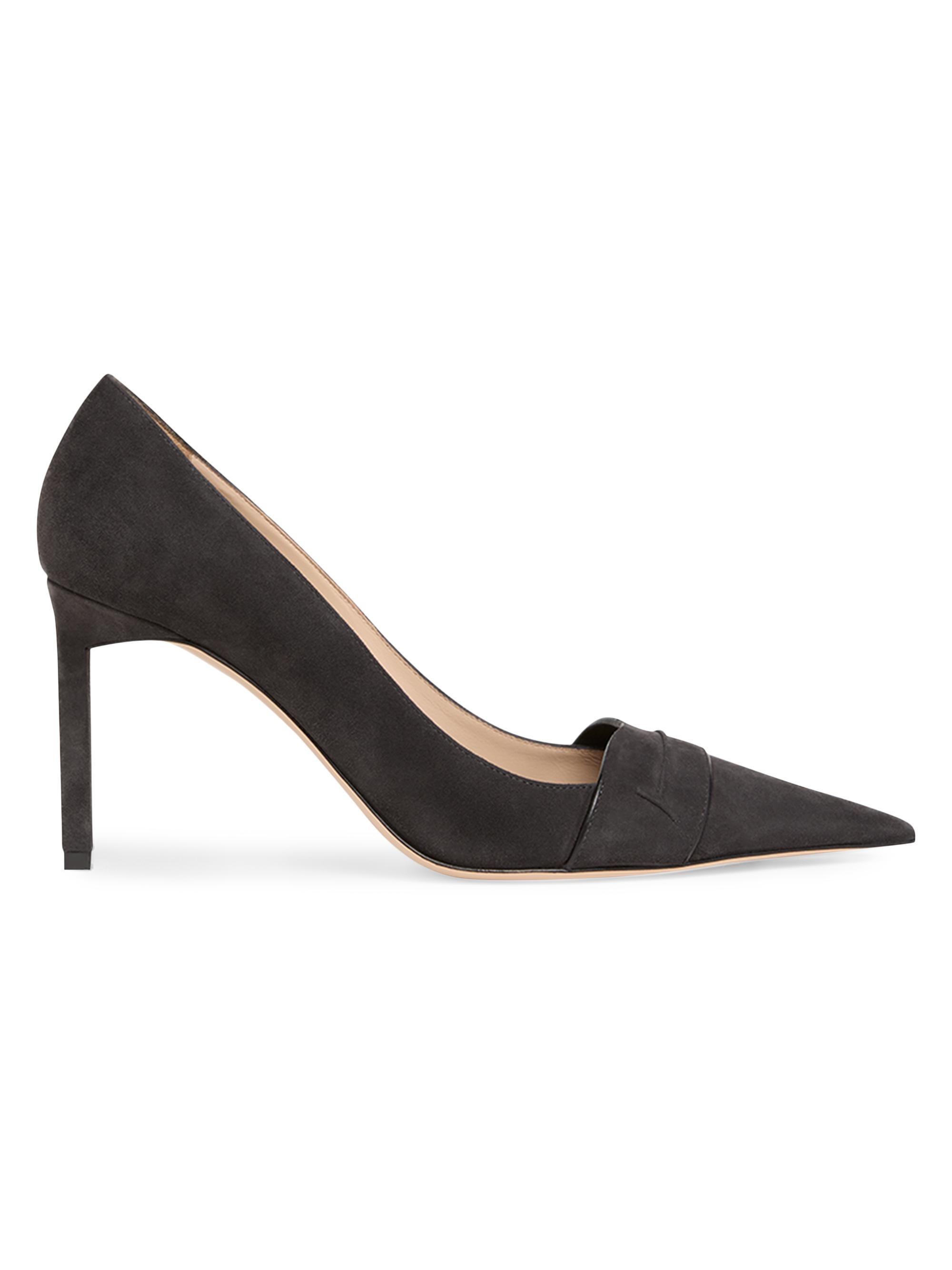 TOM FORD Women's Eva 85MM Suede Pumps - Dark Grey