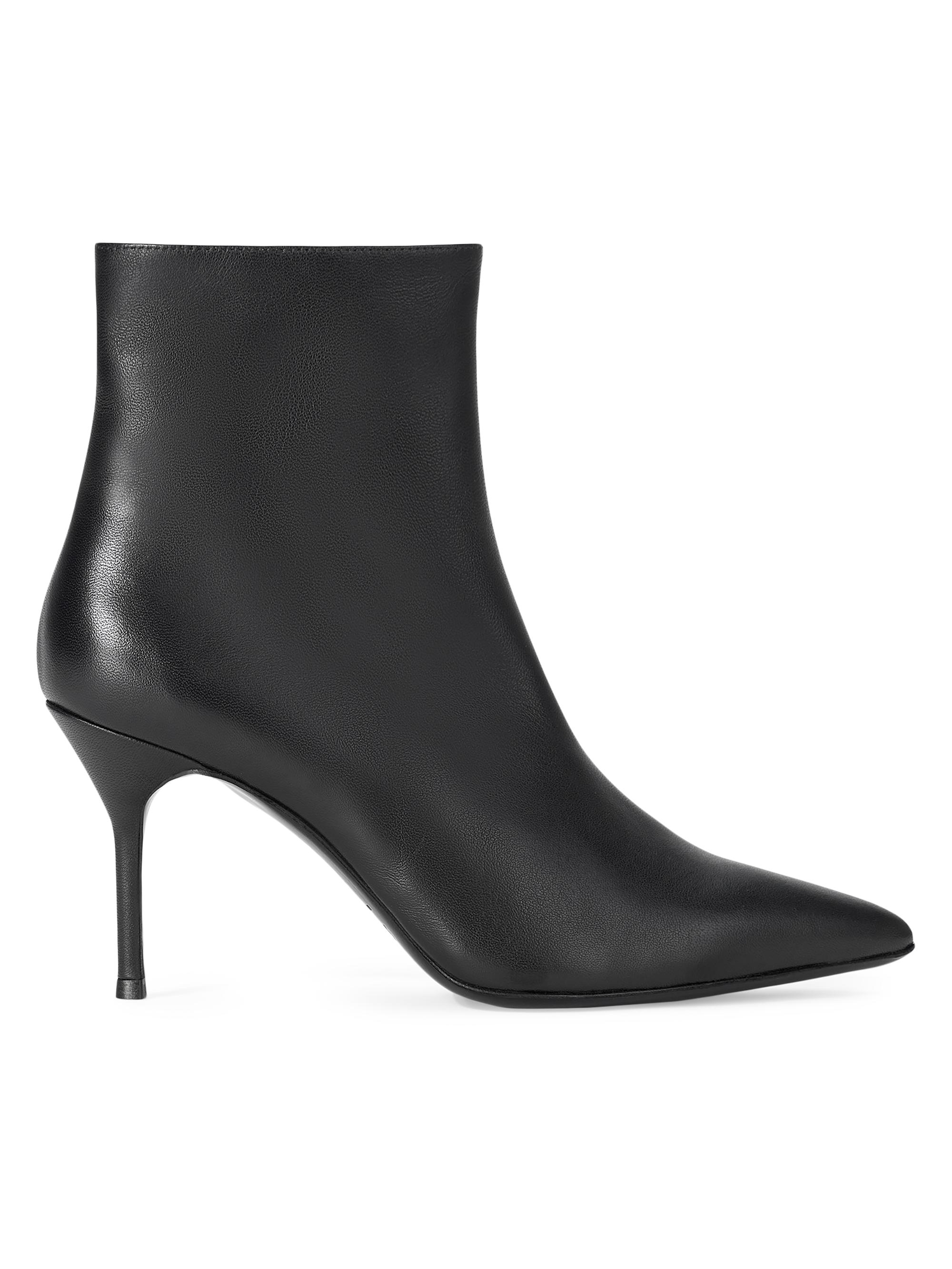 Staud Women's Sebastian 80MM Leather Ankle Boots - Black