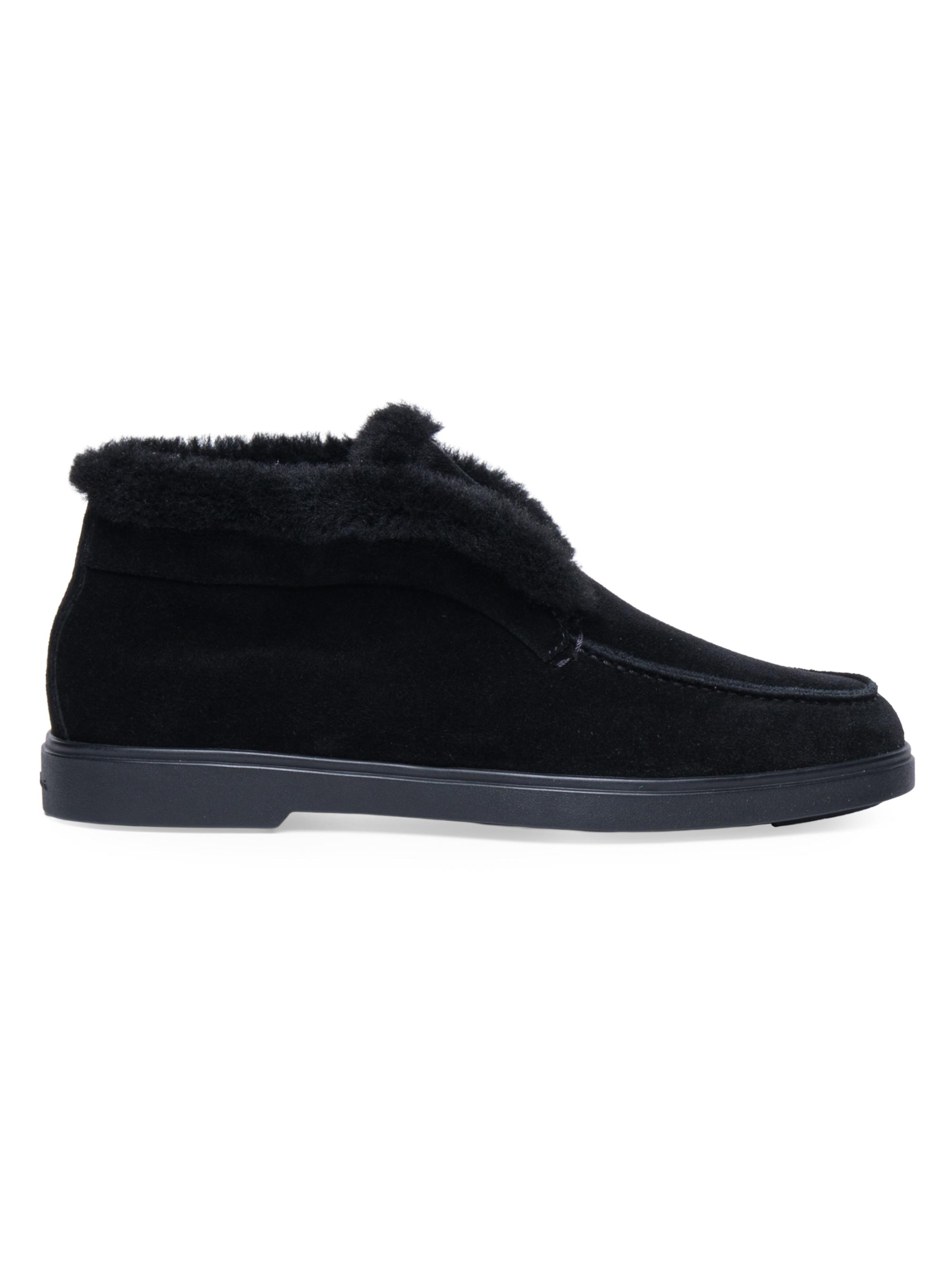 Santoni Women's Fortune Suede Ankle Boots - Black
