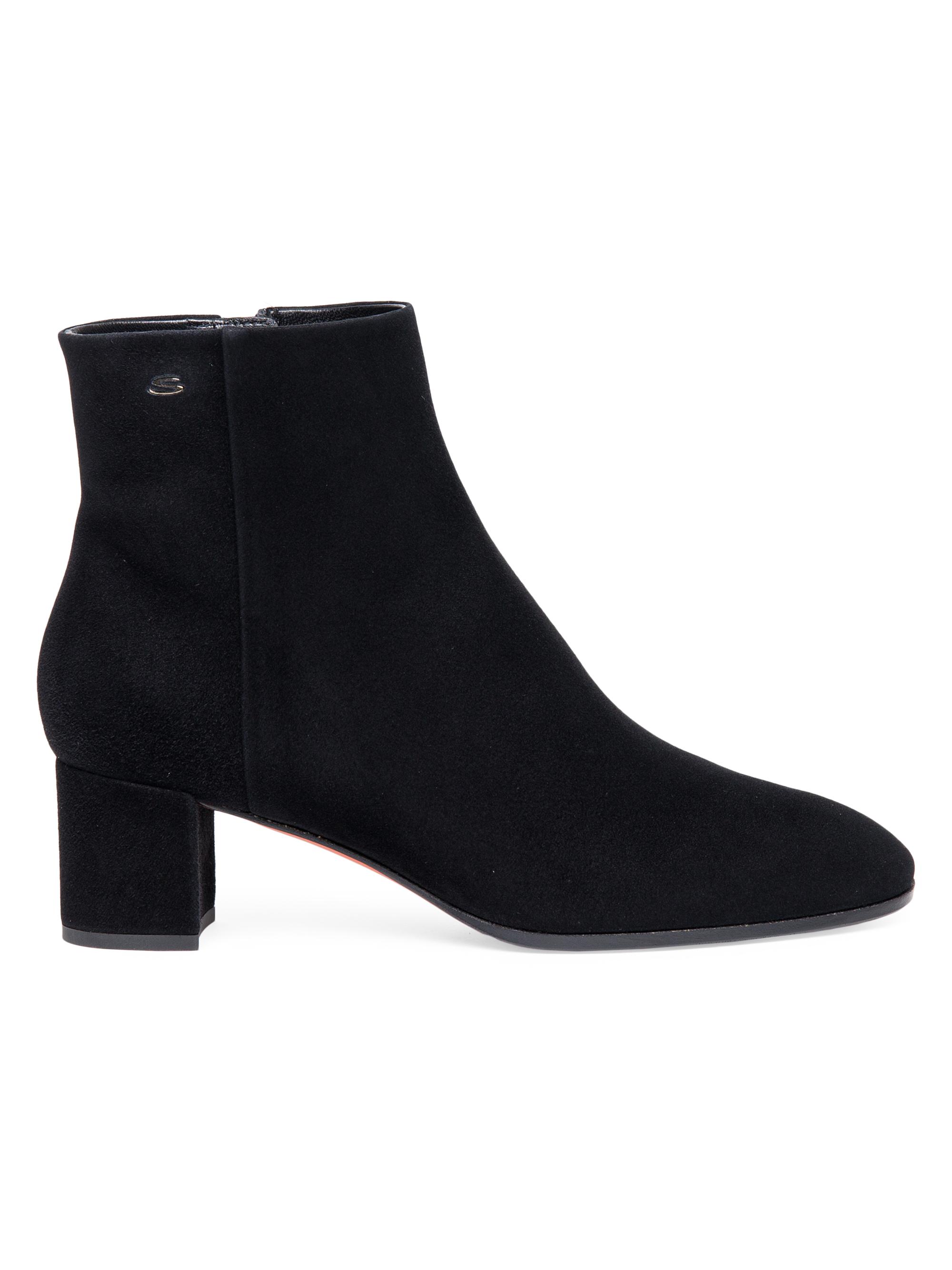 Santoni 50MM Side-Zip Leather Booties | Saks Fifth Avenue