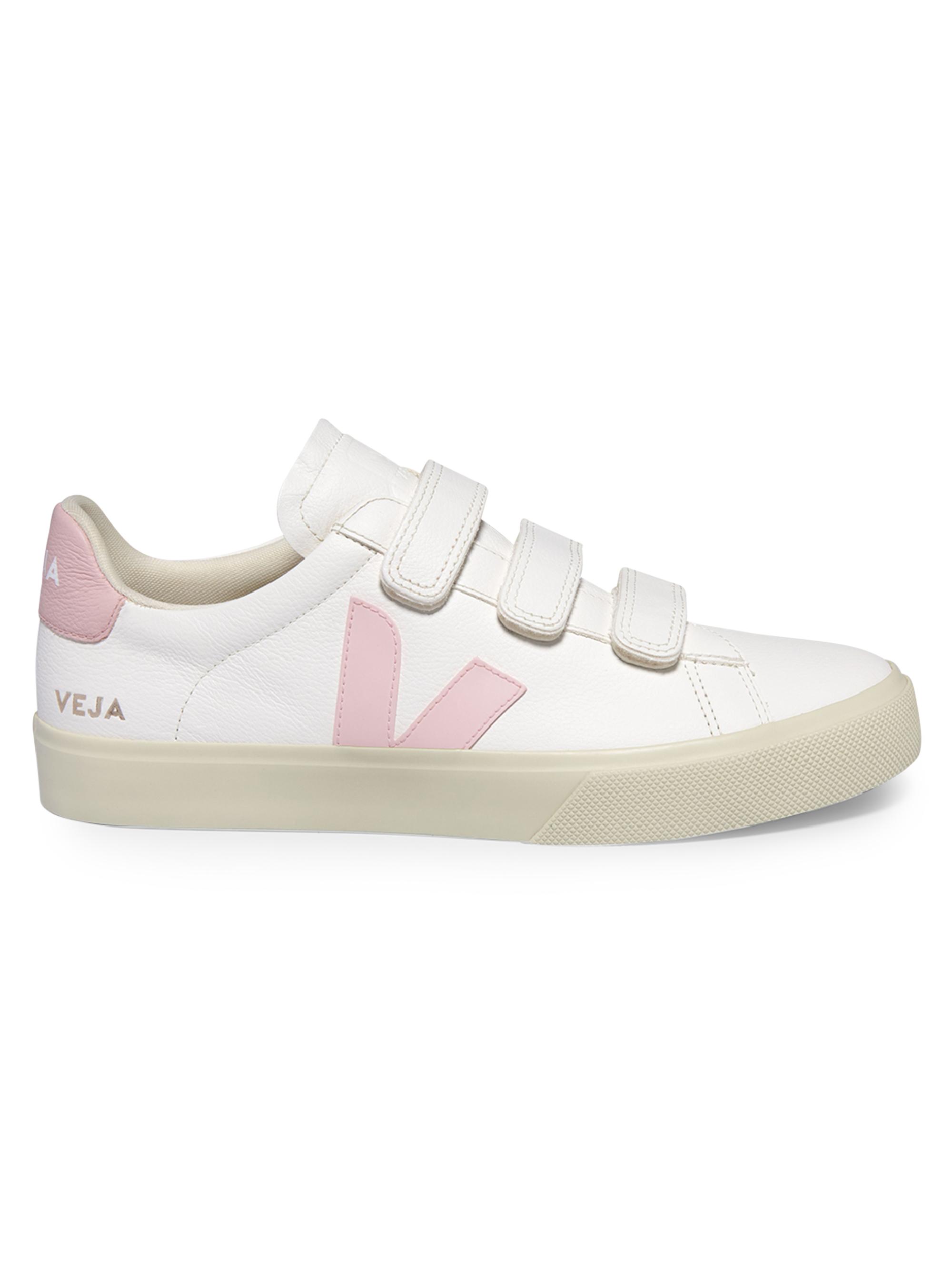 Veja Women's Recife Leather Low-Top Sneakers - White Pink