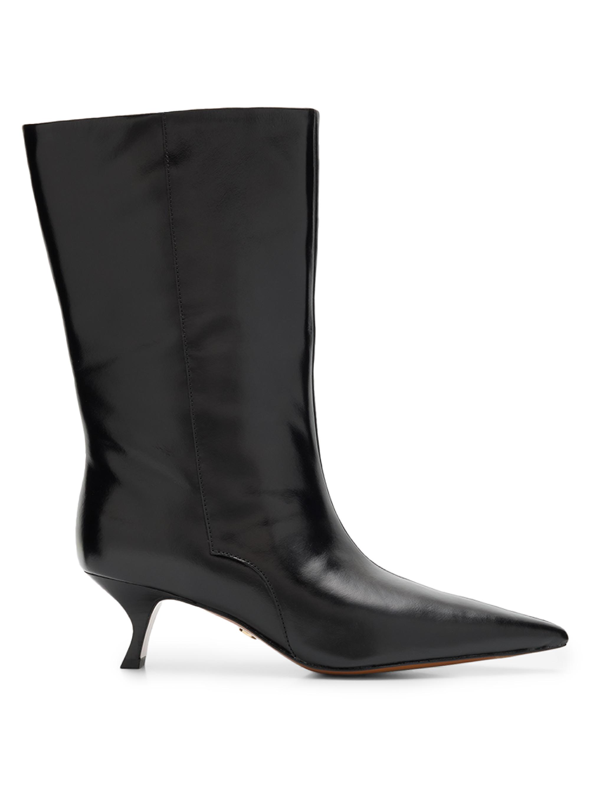 rag & bone Women's Mott 50MM Leather Mid-Calf Boots - Black