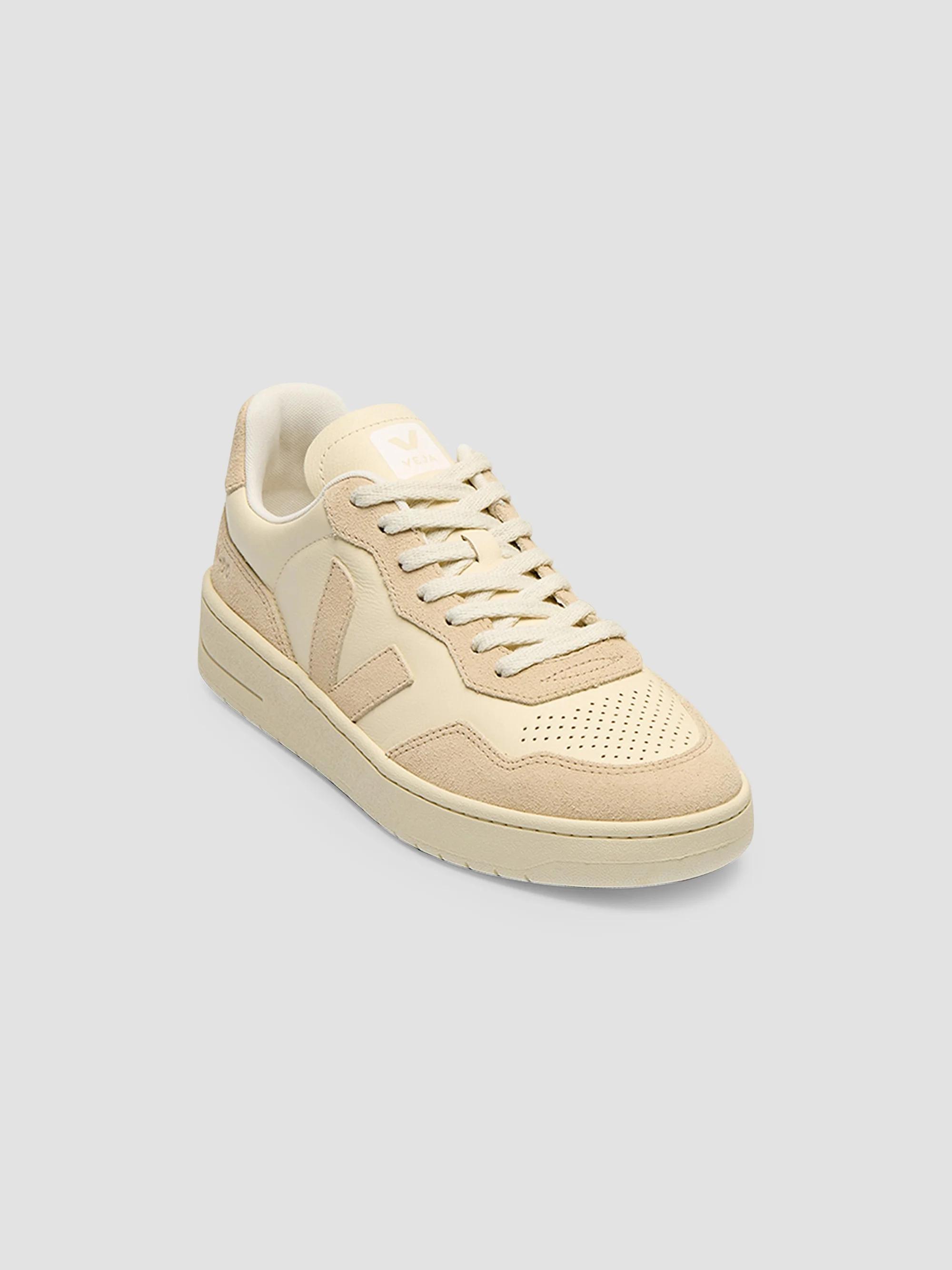 Veja V-90 Leather & Suede Low-Top Sneakers | Saks Fifth Avenue