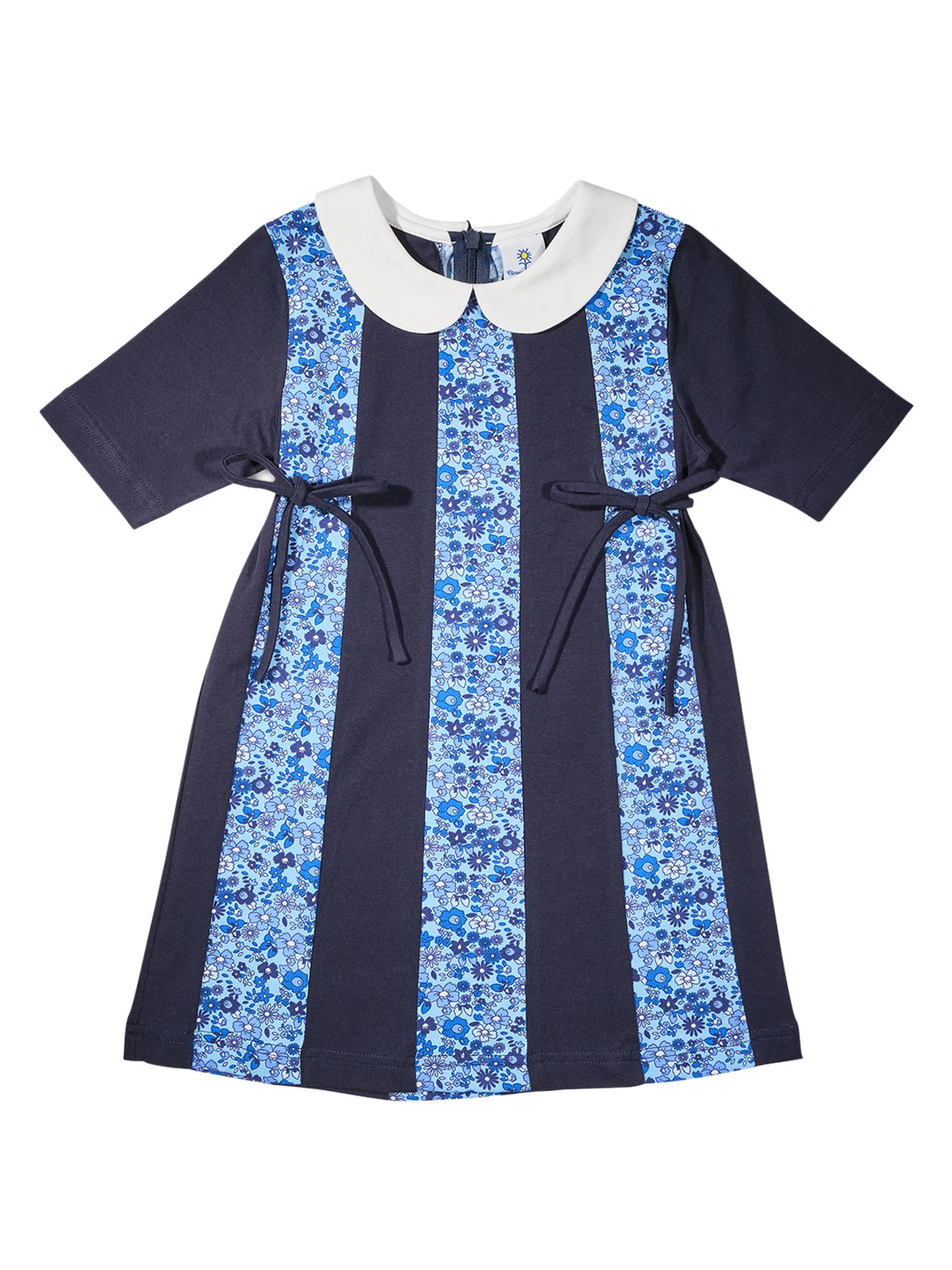 Florence Eiseman Little Girl's & Girl's Floral Print Colorblock Dress - Blue