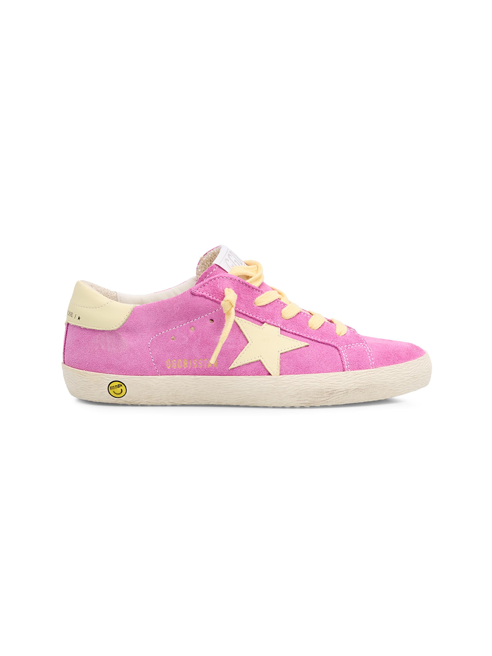 Golden Goose Girl's Super Star Suede Sneakers - Pink 2 (Child)