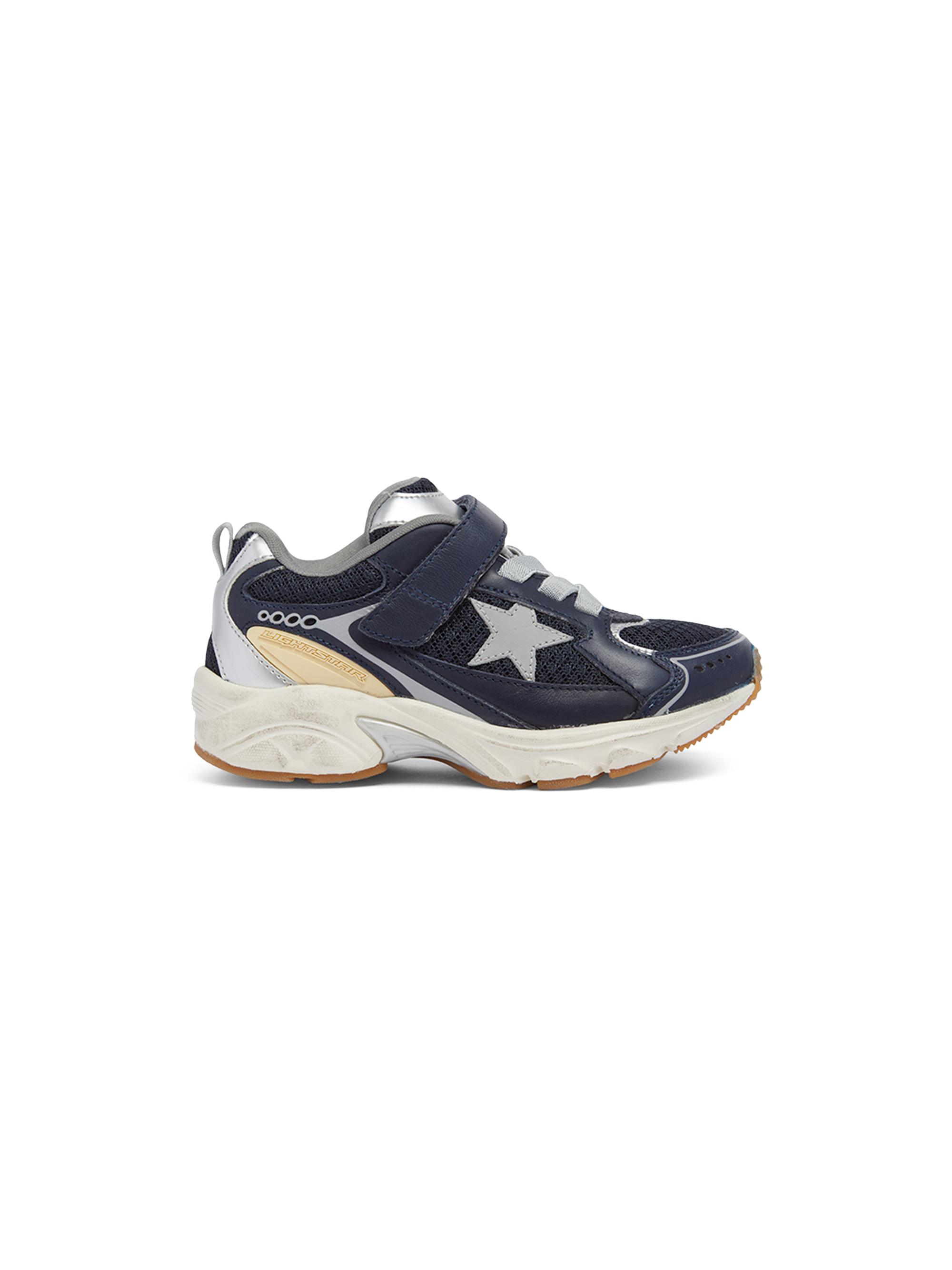 Golden Goose Kid's Lightstar Leather & Mesh Sneakers - Blue 1.5 (Child)