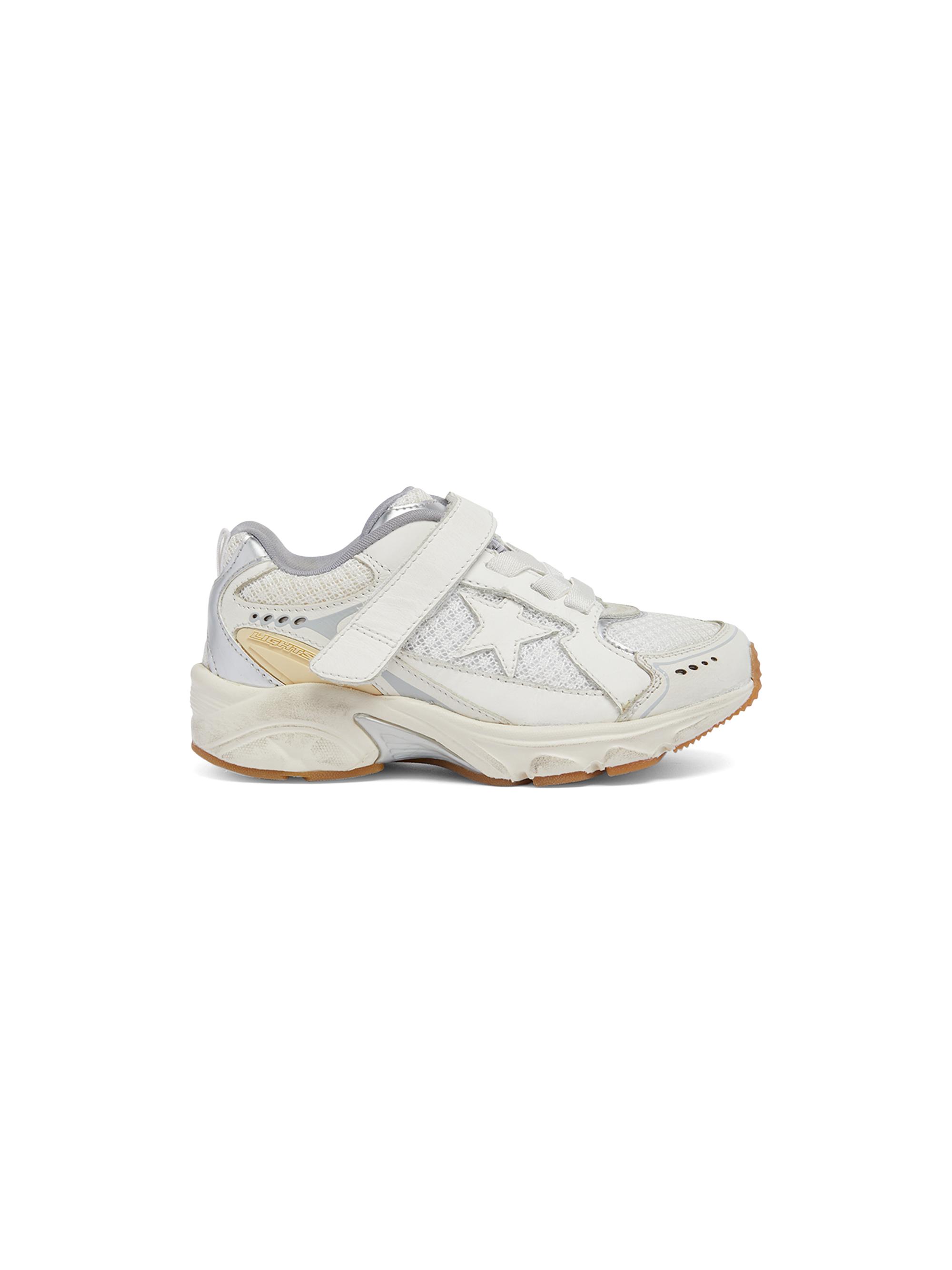Golden Goose Kid's Lightstar Leather & Mesh Sneakers - White 1.5 (Child)
