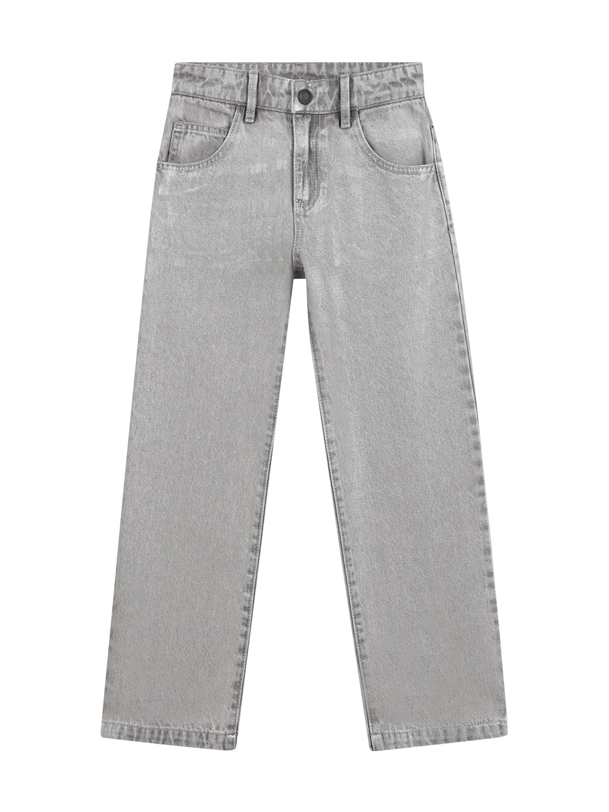 Marc Jacobs Girl's Overwash Straight-Leg Jeans - Grey