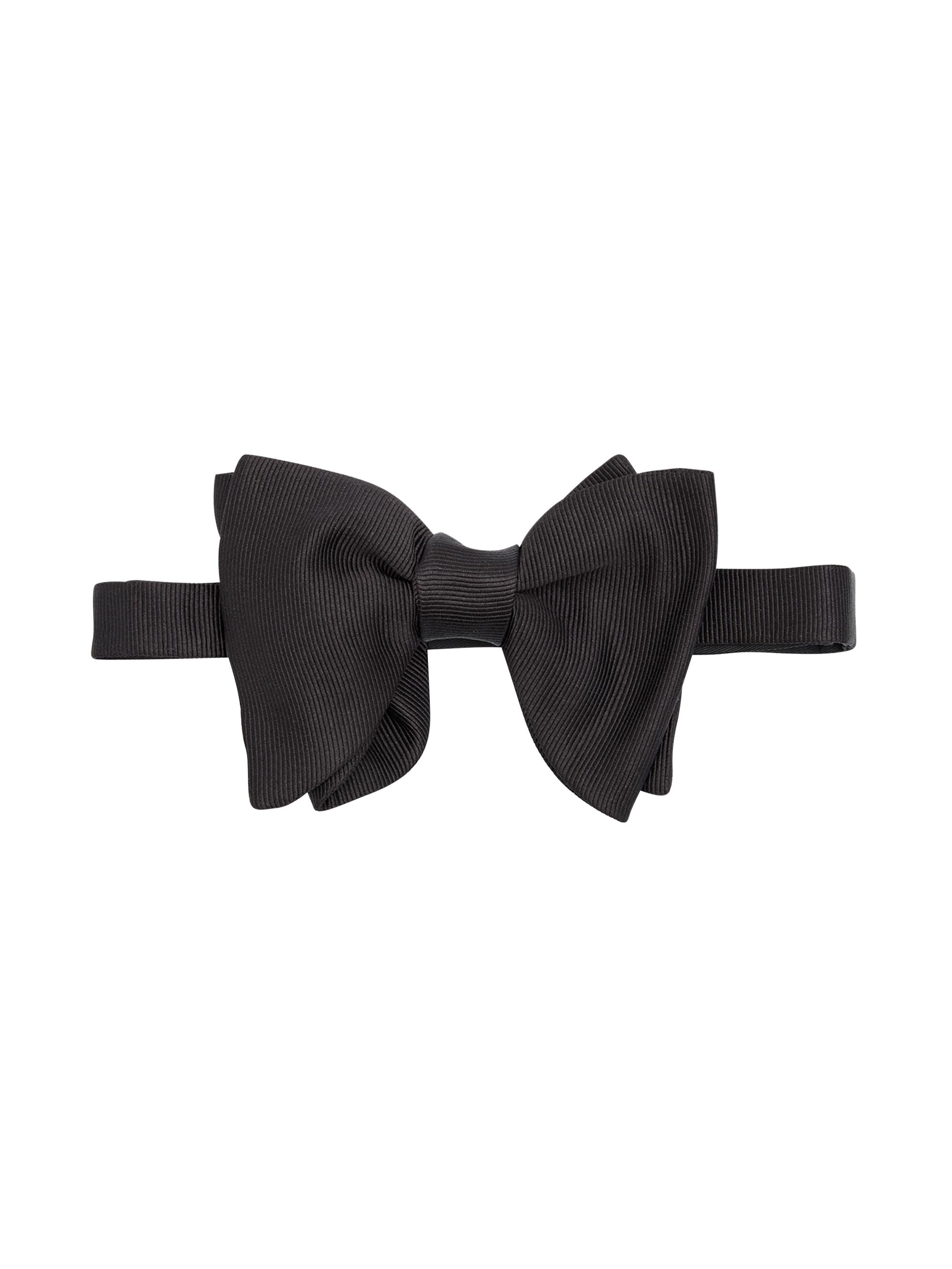 TOM FORD Men's Pre-Tied Grosgrain Silk Bow Tie - Black