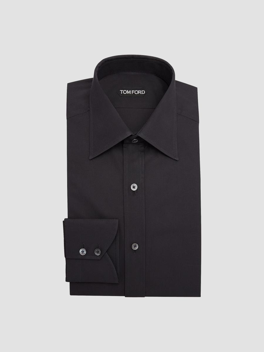 TOM FORD Slim-Fit Cotton Poplin Dress Shirt | Saks Fifth Avenue