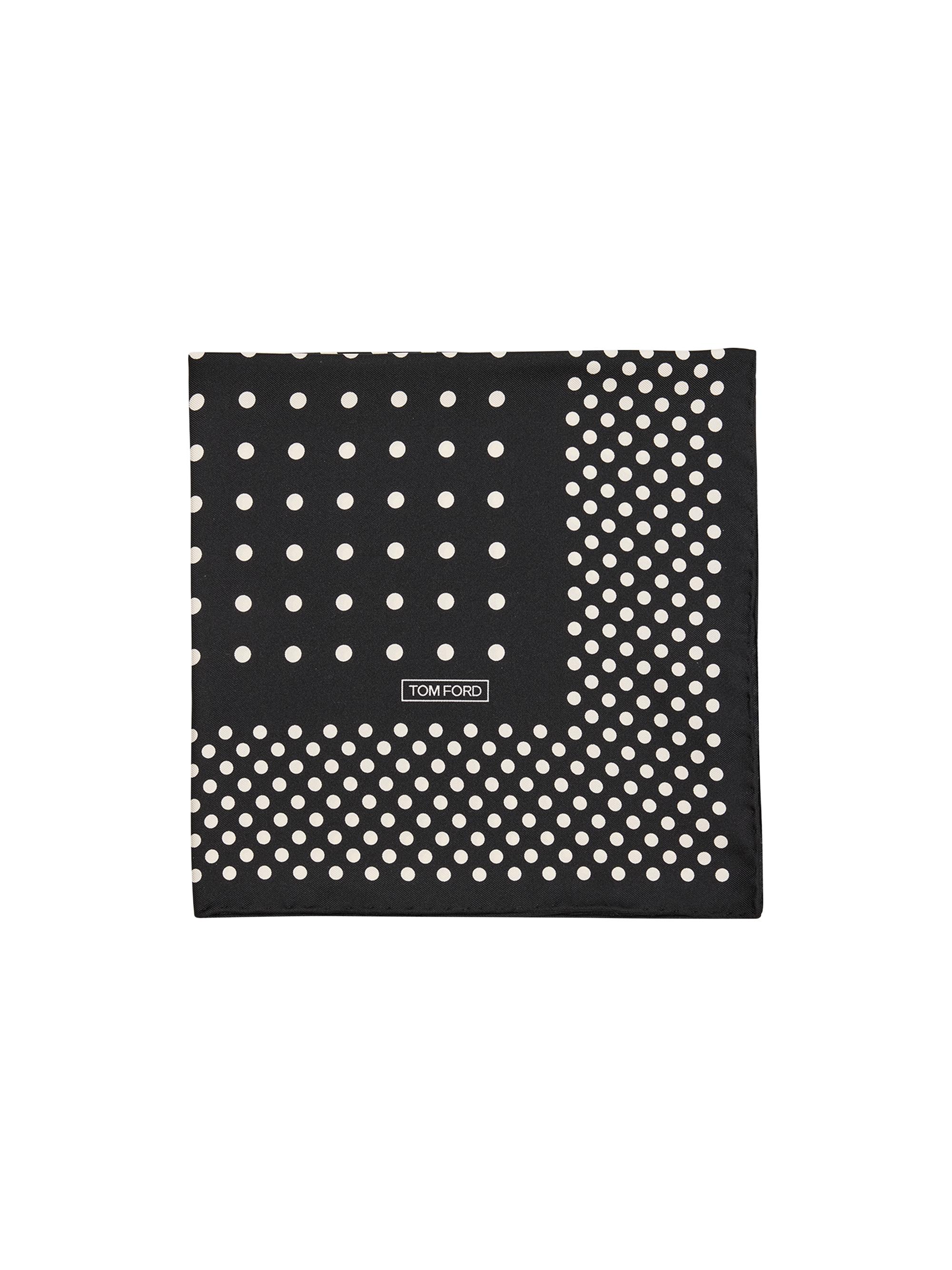 TOM FORD Men's Silk Pocket Square - Black