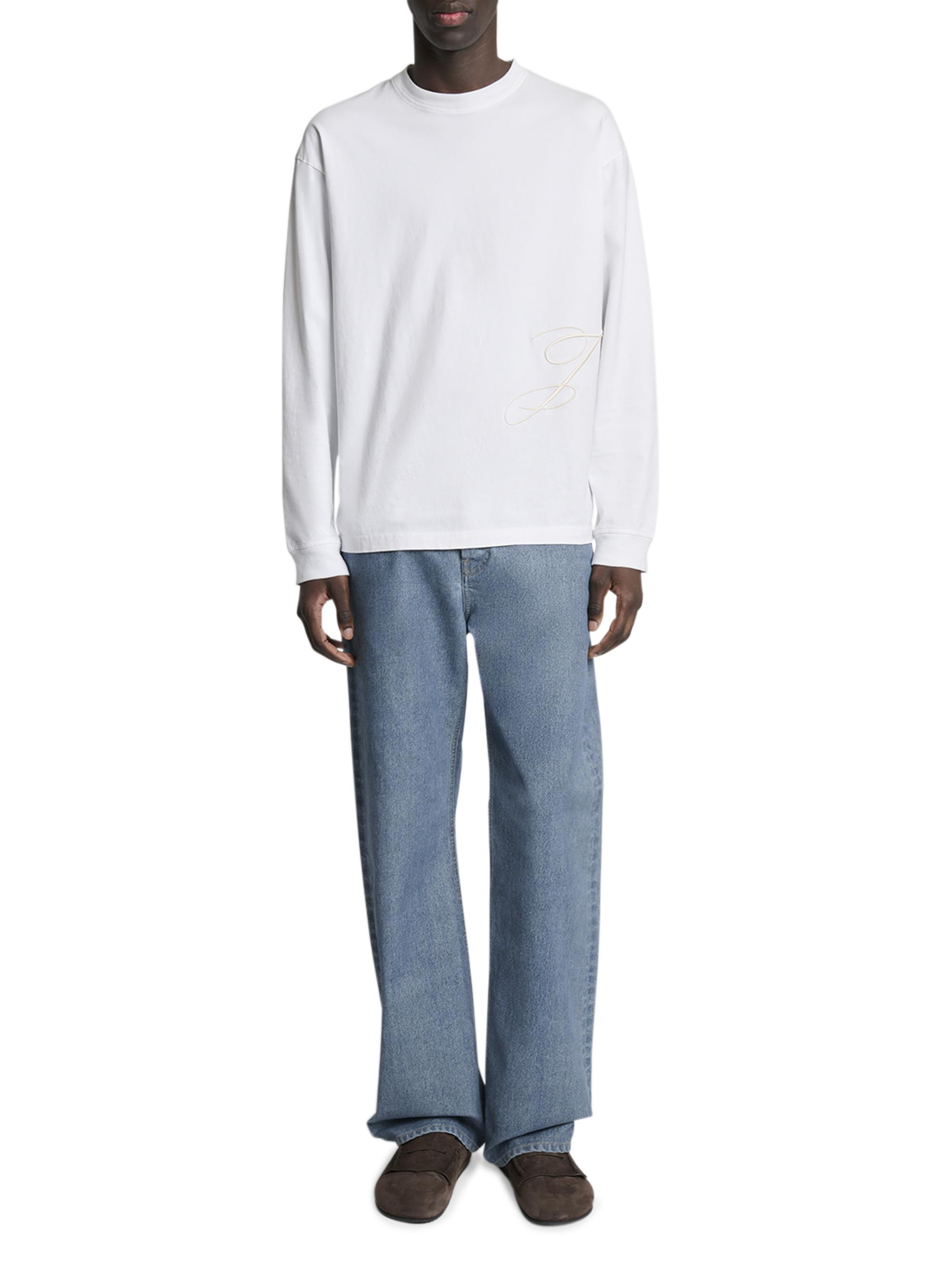 Jacquemus J-Embroidered Long-Sleeve T-Shirt | Saks Fifth Avenue