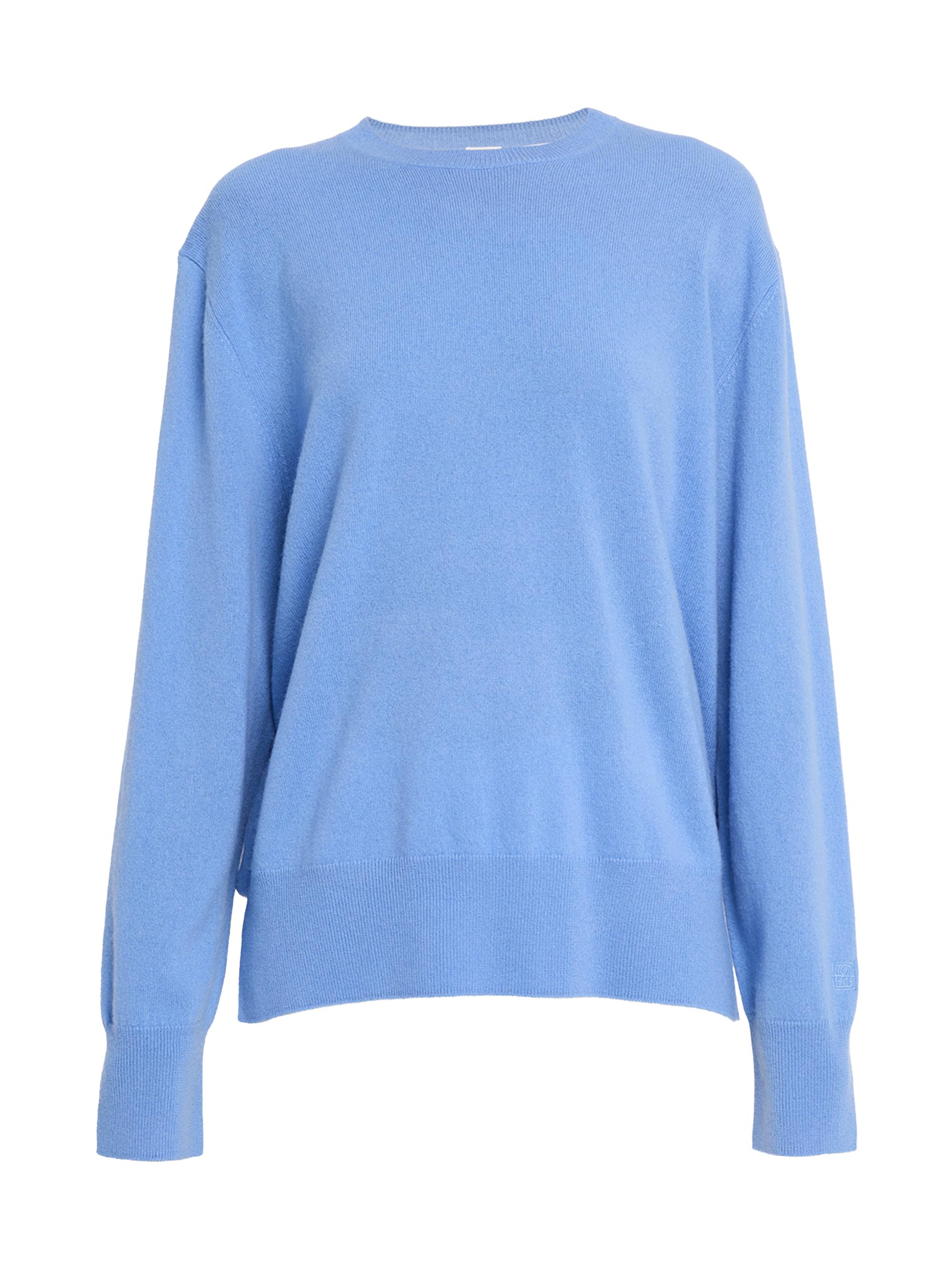 Toteme Women's Cashmere Crewneck Sweater - Blue