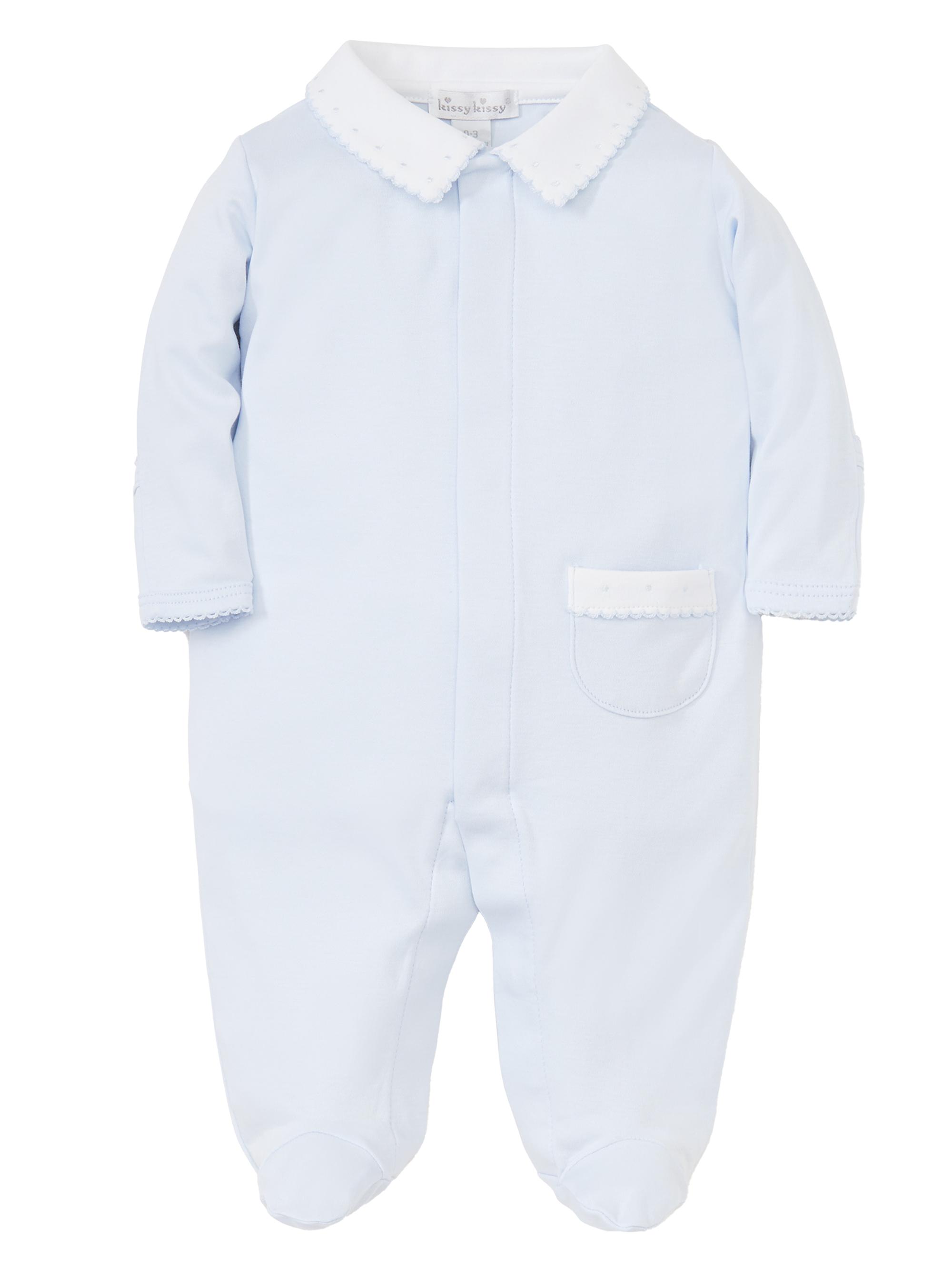 Kissy Kissy Baby's New Beginnings Kissy Cotton Footie - Pink 6 Months