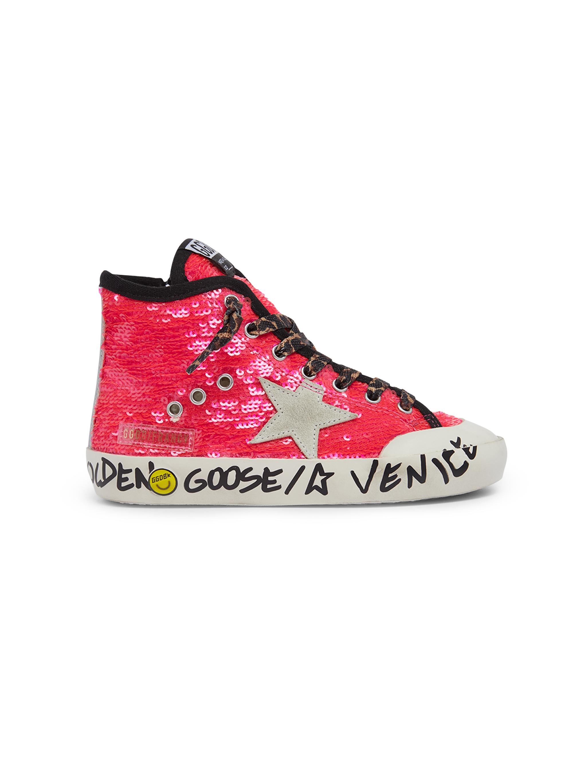 Golden Goose Baby Girl's & Little Girl's Francy Penstar Sequined High-Top Sneakers - Pink 6 (Baby)