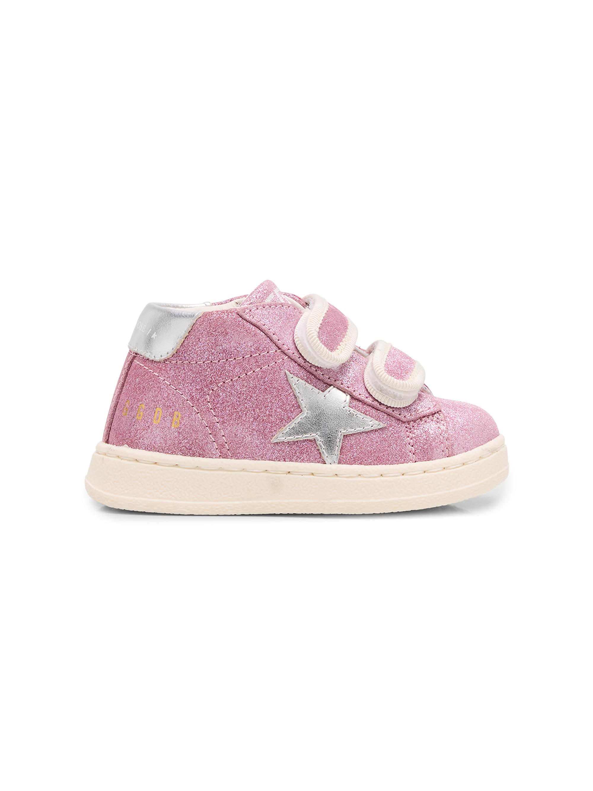 Golden Goose Baby Girl's & Little Girl's Glitter High-Top Sneakers - Pink 9 (Toddler)