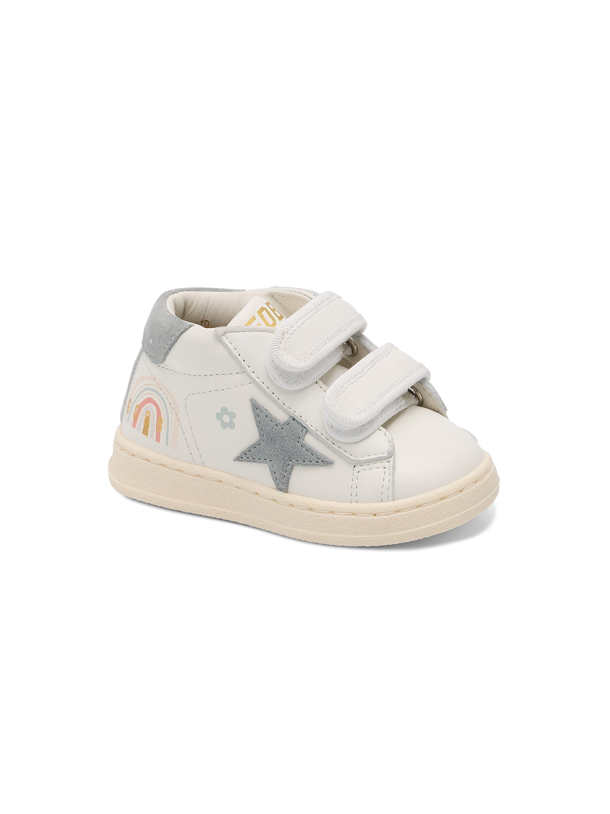 Golden Goose Baby Girl's & Little Girl's June Leather Drawing Sneakers - White 10 (Toddler)