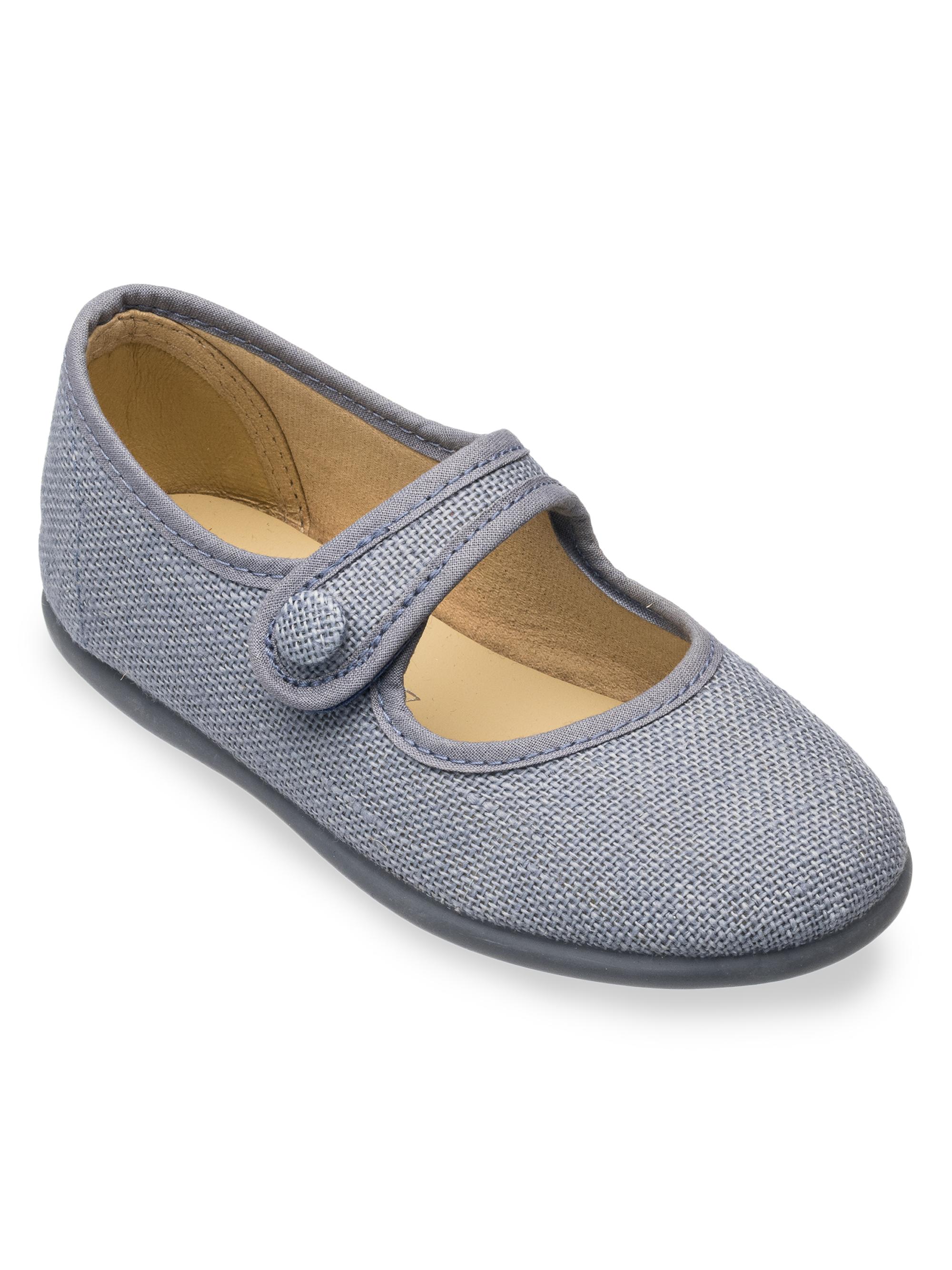 Elephantito Baby Girl's & Little Girl's Woven Mary Jane Flats - Indigo 12 (Child)