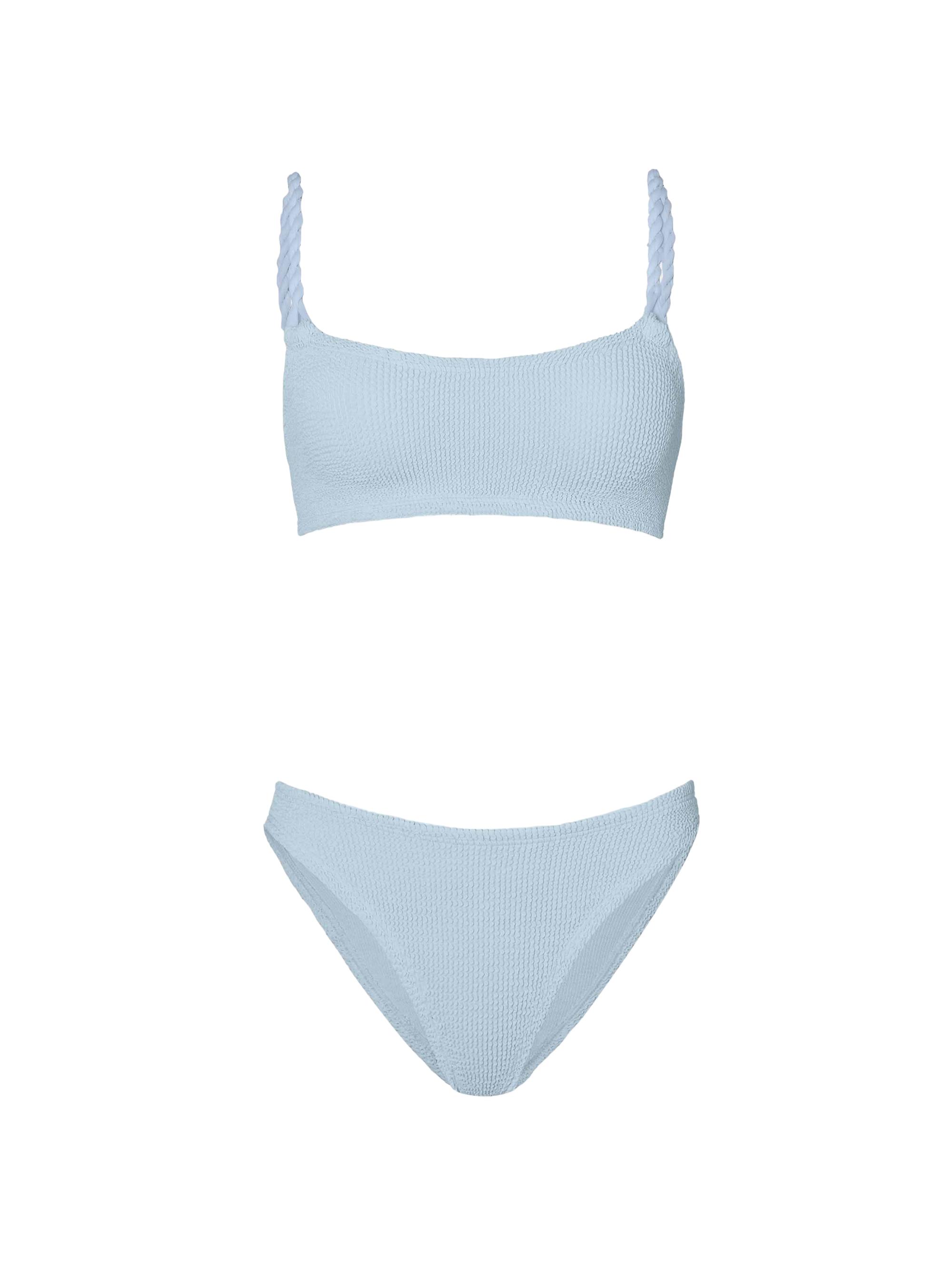 Hunza G Women's Phoebe Rope Strap Bikini - Metallic Ice Blue