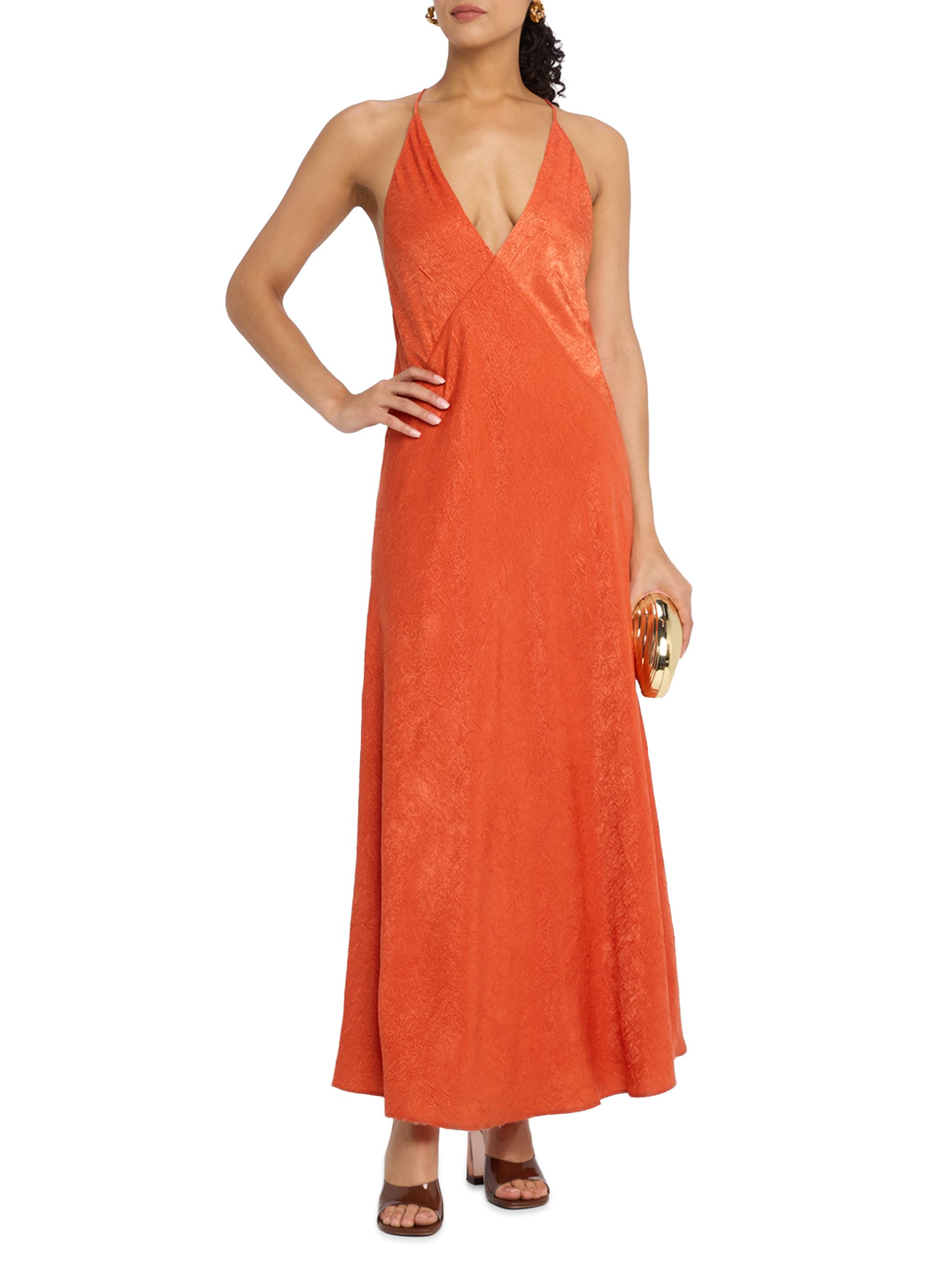 Significant Other Women's Arielle Plunging Maxi Dress - Red - Size 10
