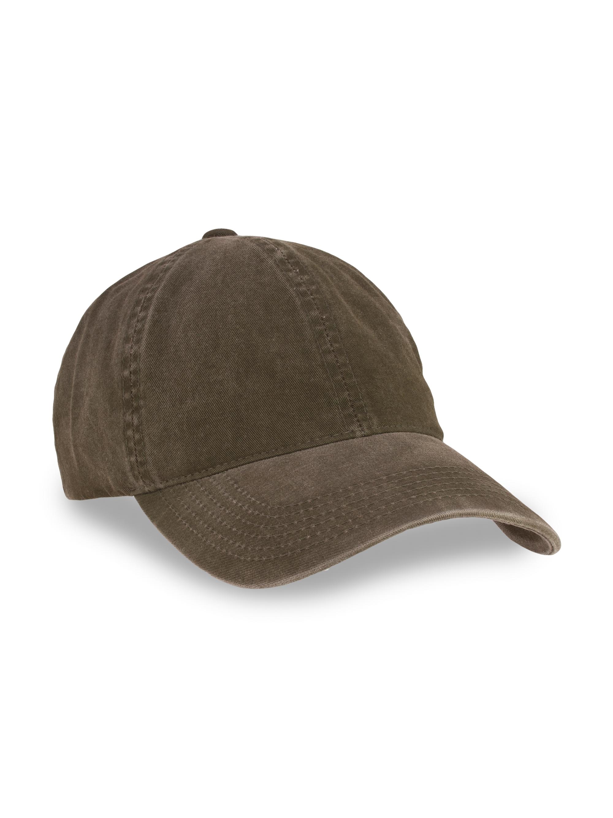 Varsity Headwear Men's Washed Cotton Baseball Cap - Beige