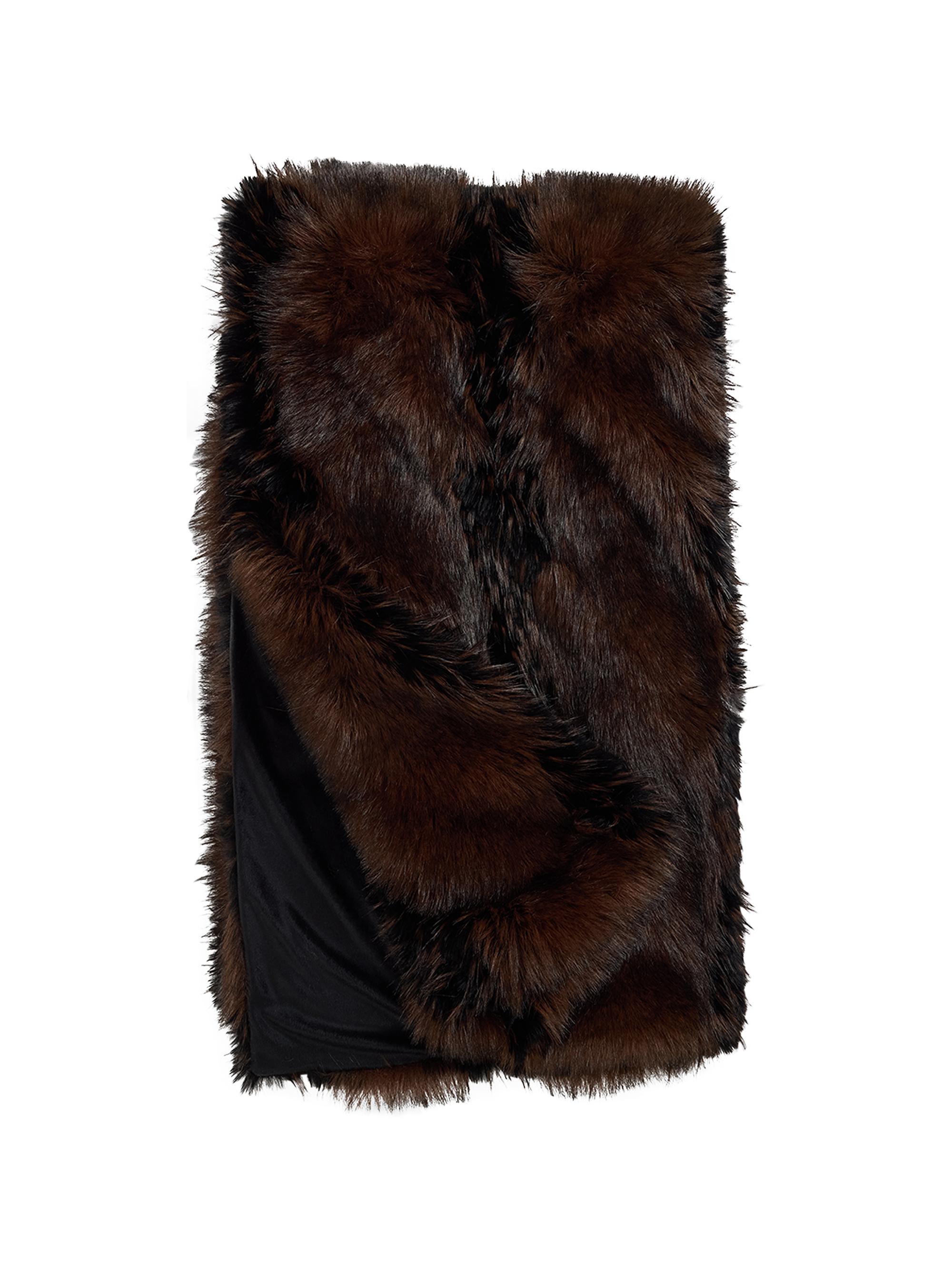 Donna Salyers Limited Edition Faux-Fur Throw - Brown