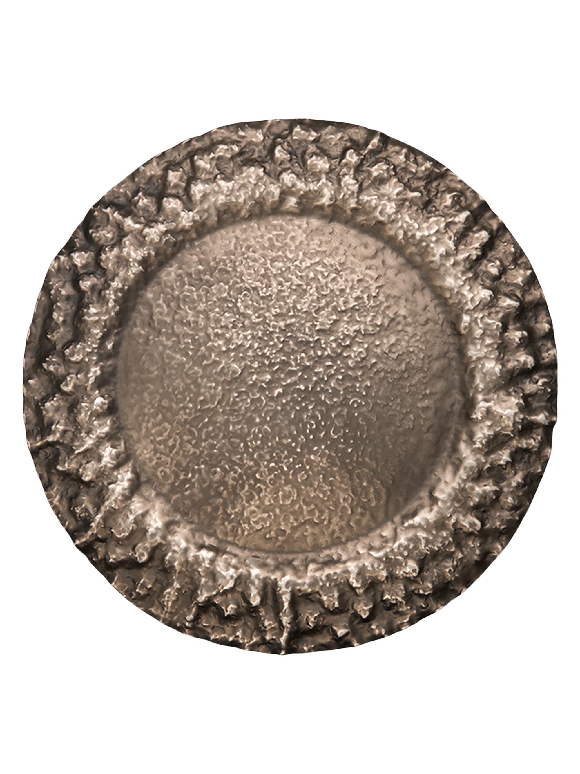 Jan Barboglio Iron Double Charger - Dark Grey