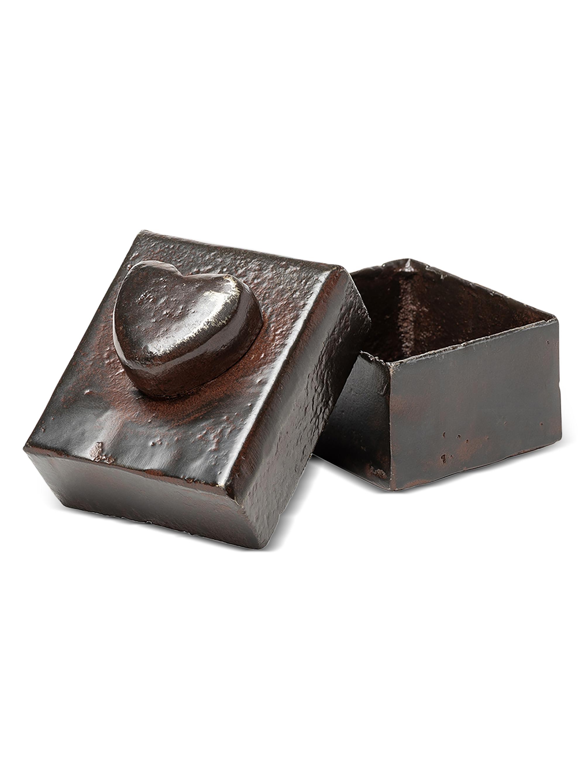 Jan Barboglio El Corazon Cast Iron Box - Bronze