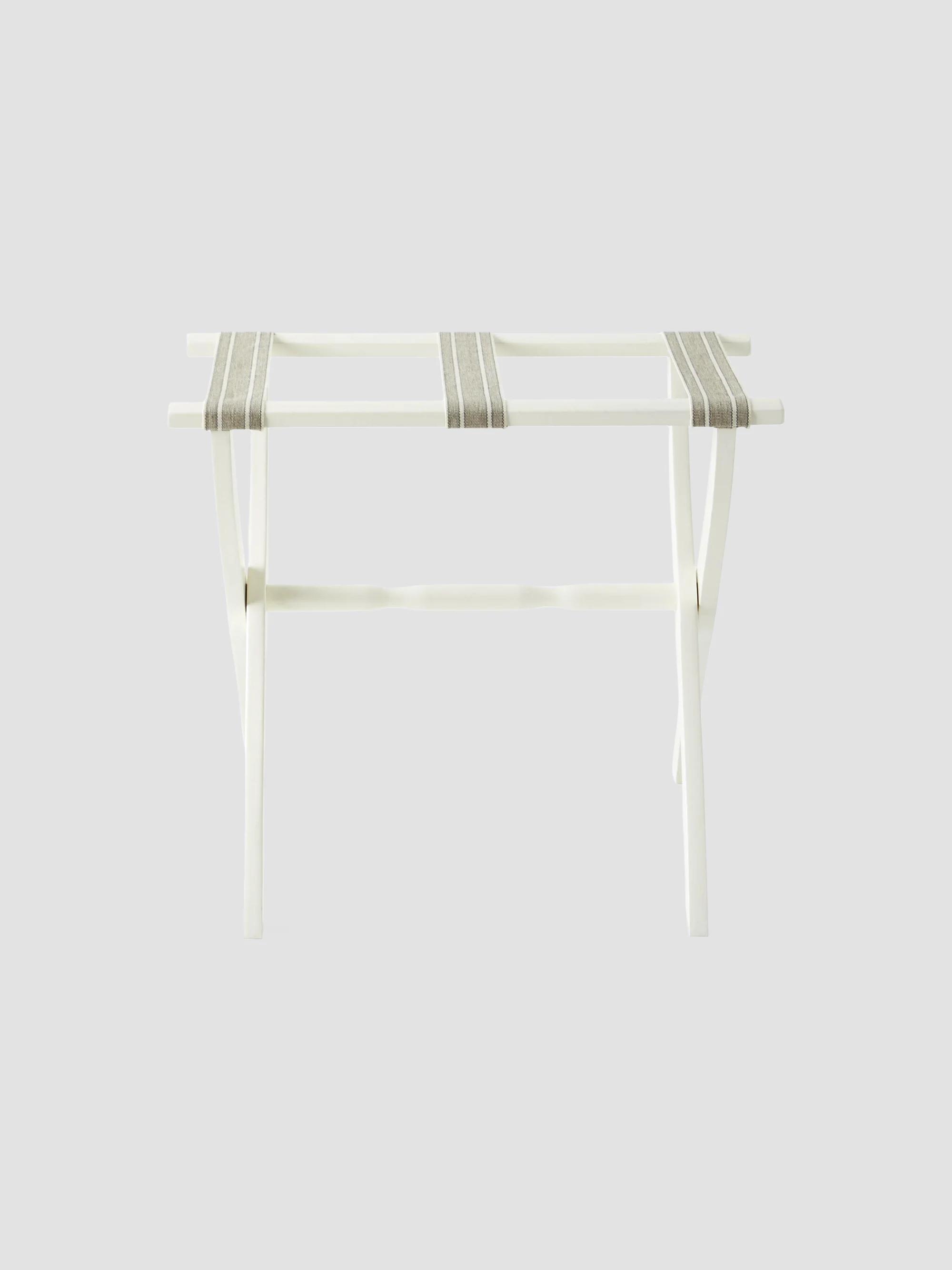 Dual Stripe Luggage Rack - Ivory