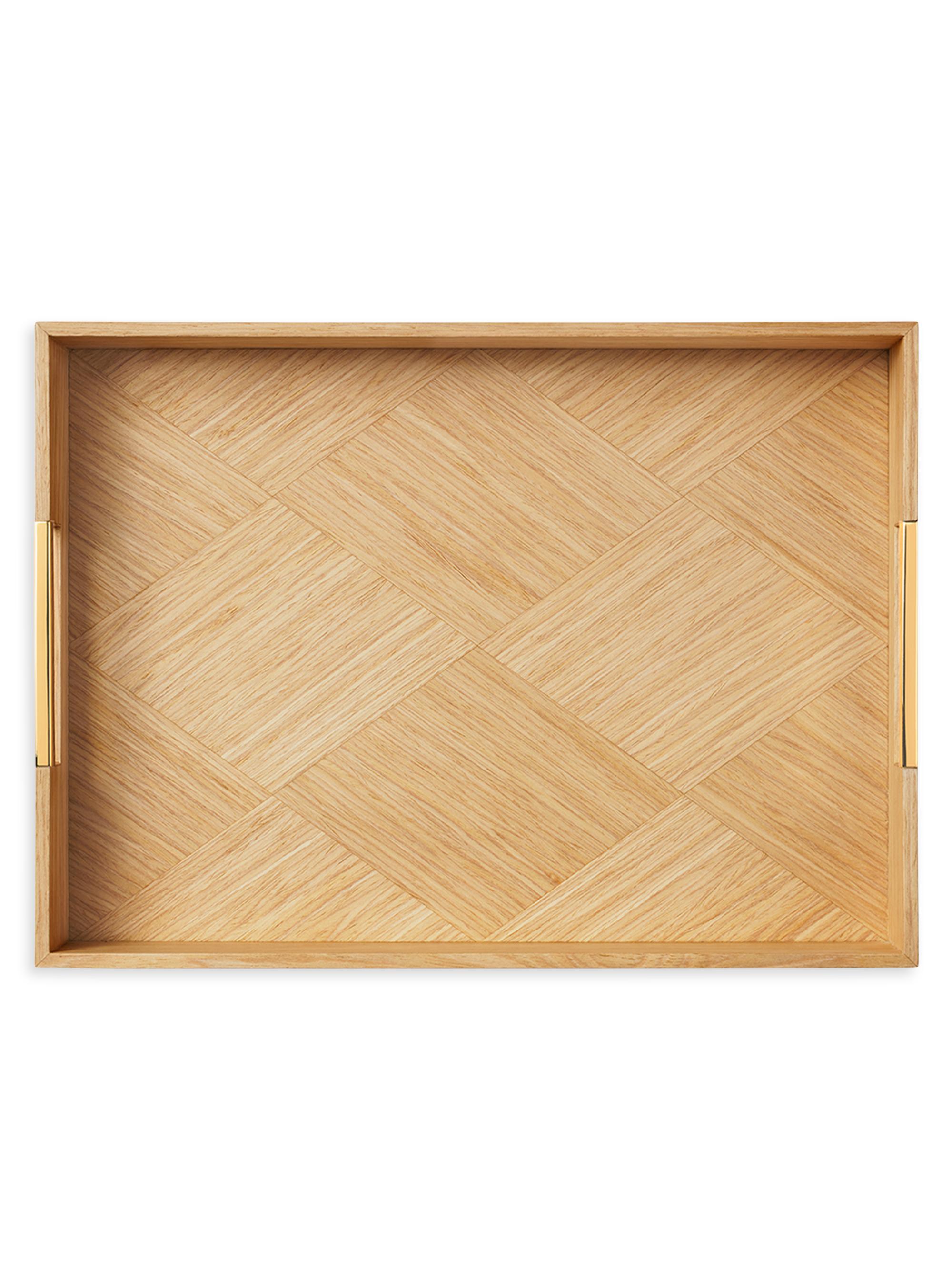 Aerin Marcello Small Tray - Medium Brown