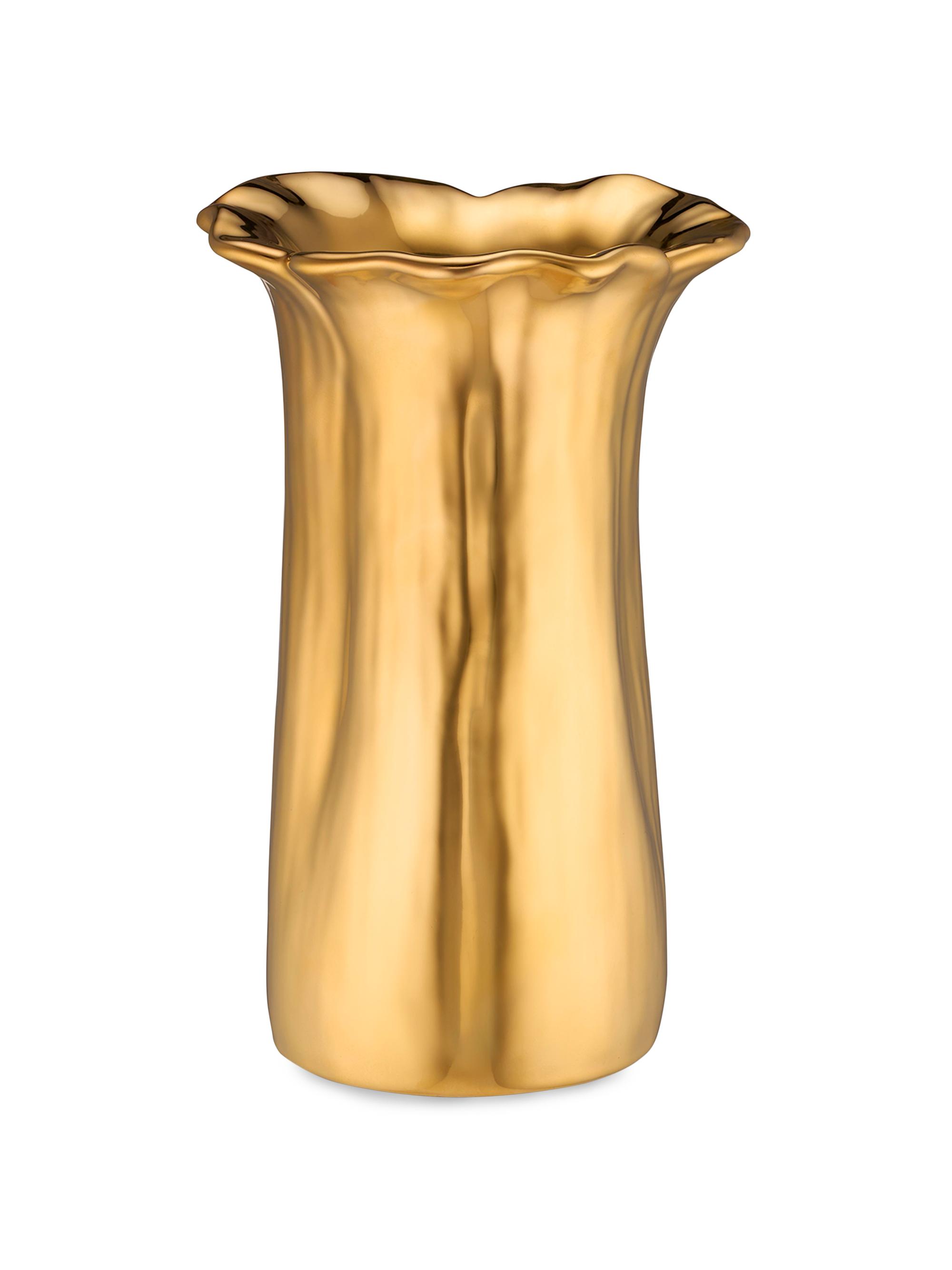 Aerin Valera Small Vase - Gold