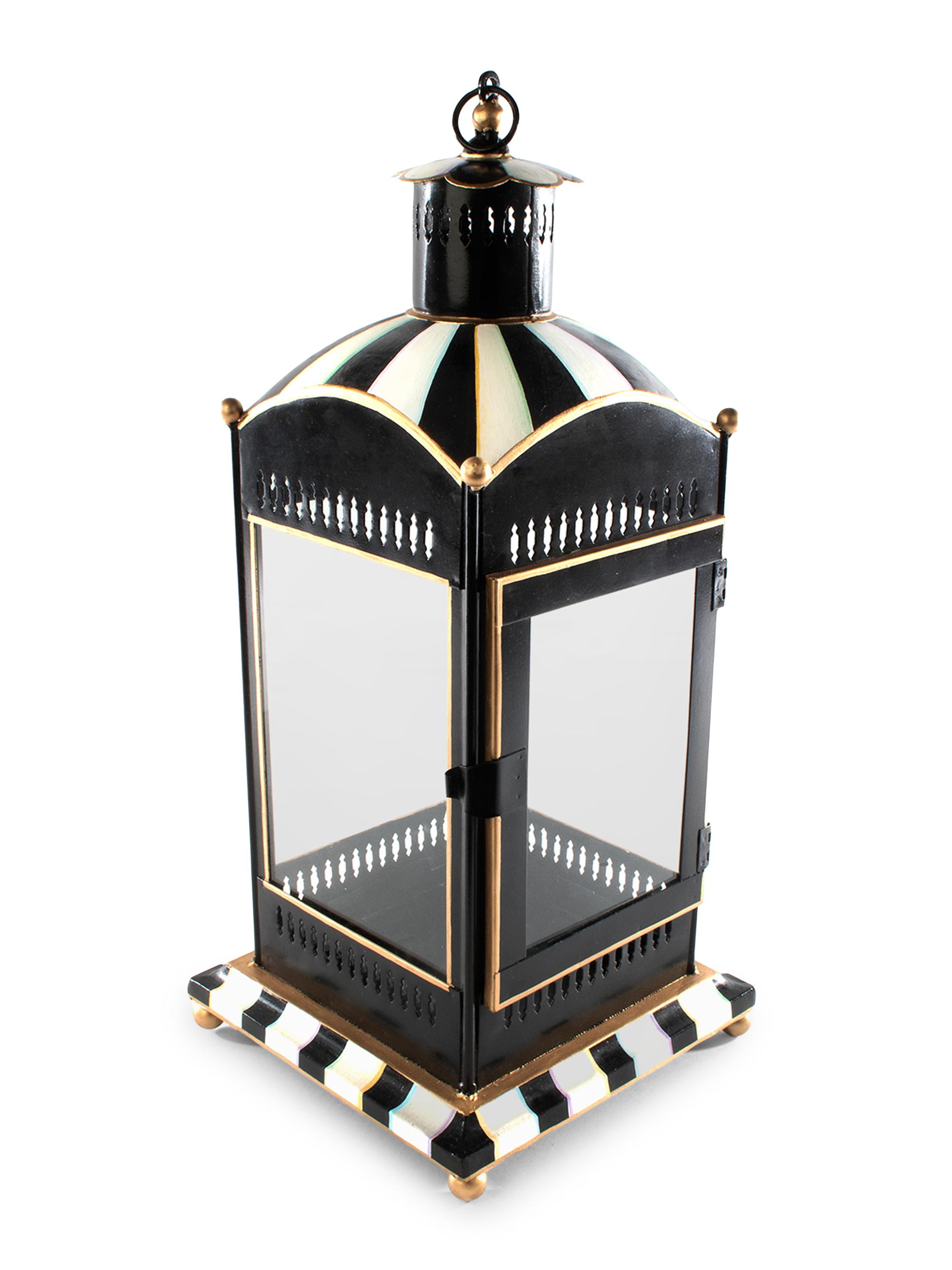 MacKenzie-Childs Courtly Stripe Large Candle Lantern