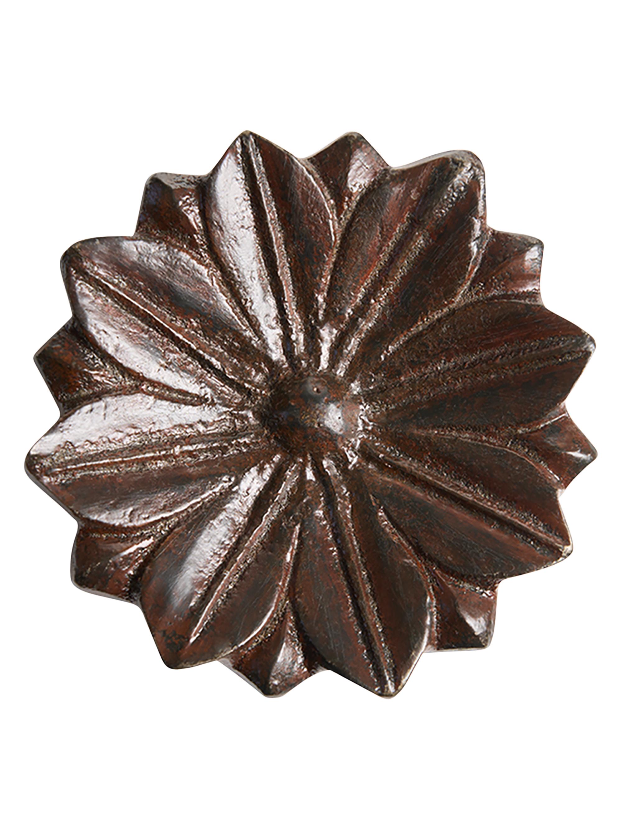 Jan Barboglio Flor Bandeja Cast Iron Tray - Brown