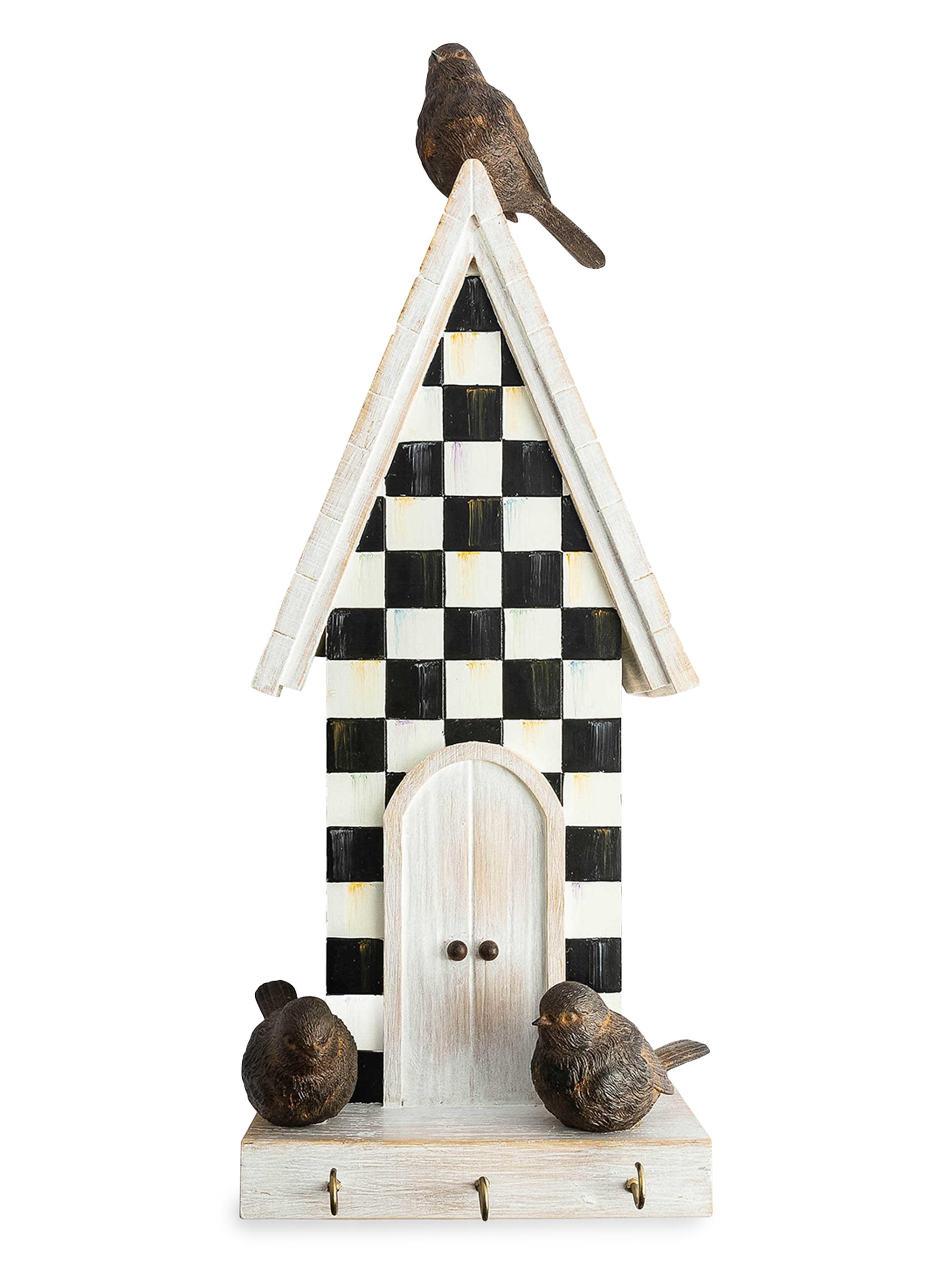 MacKenzie-Childs Courtly Check Birdhouse Wall Hook