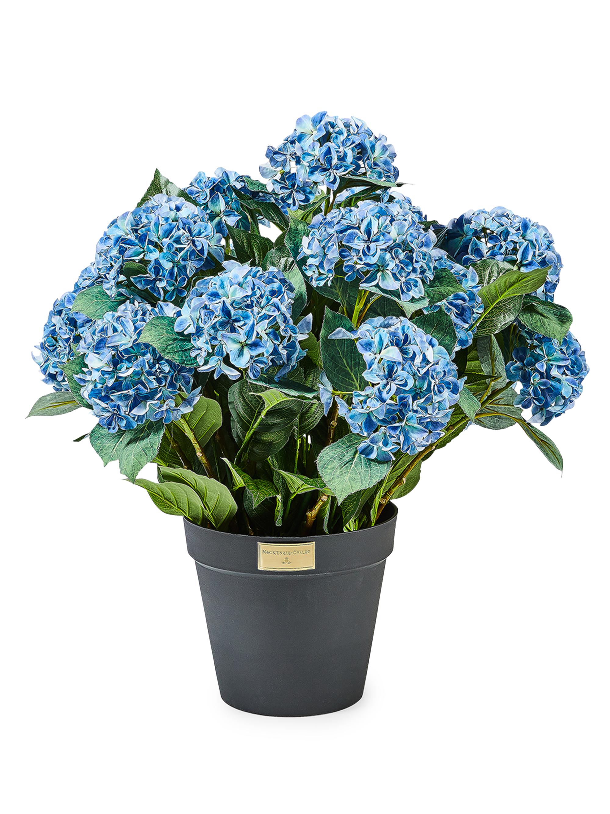 MacKenzie-Childs Faux Blue Hydrangeas Urn Filler
