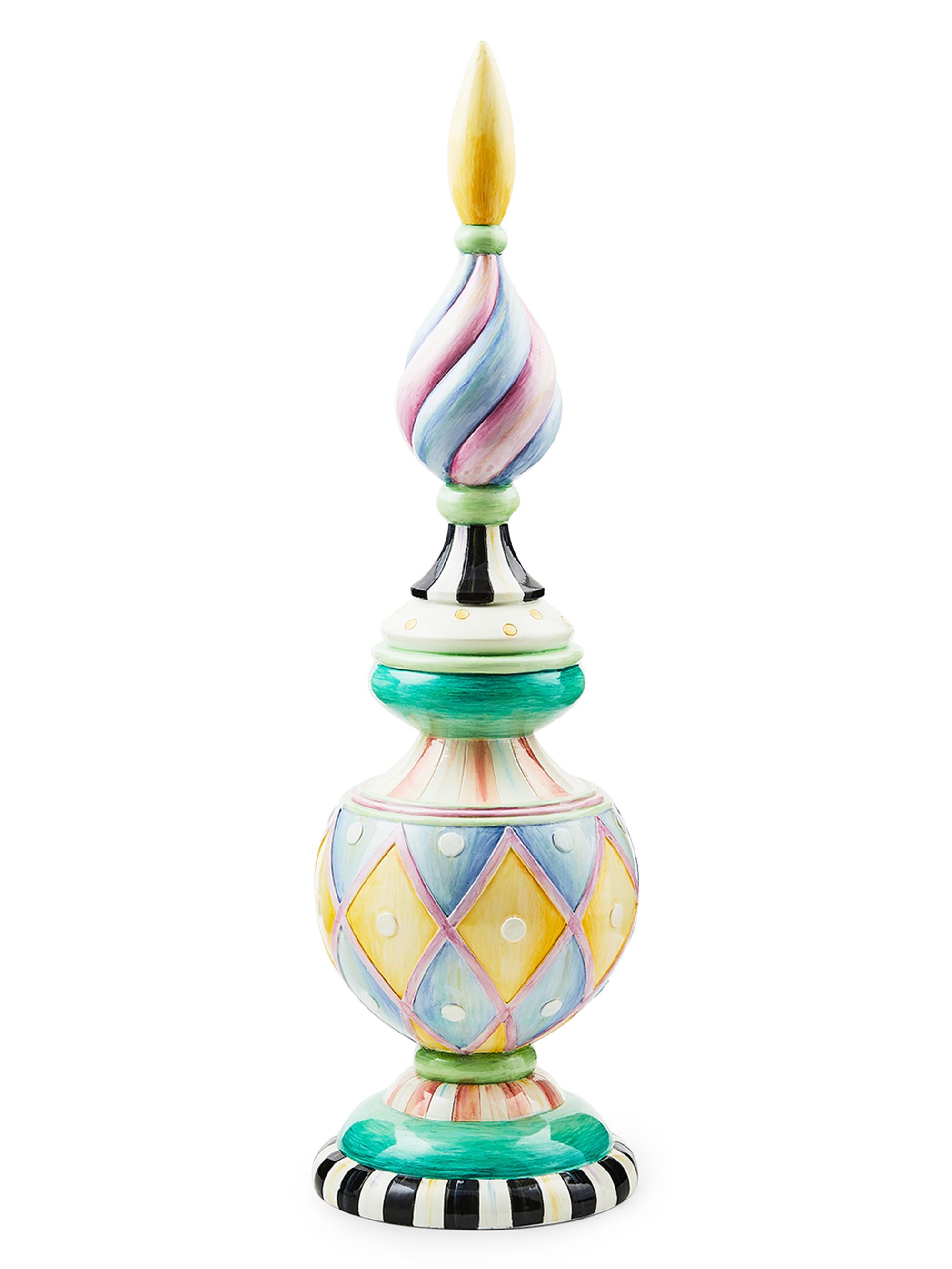 MacKenzie-Childs Rosy Meadow Short Finial