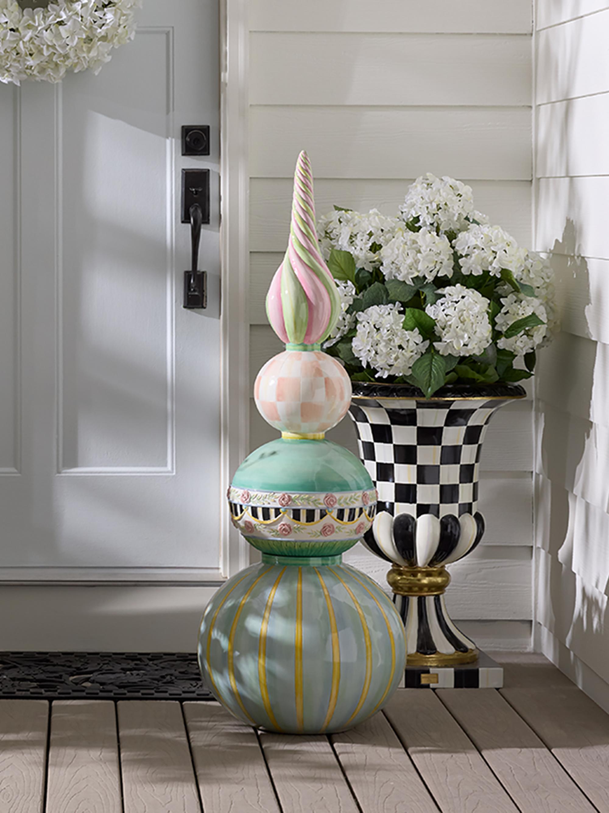 MacKenzie-Childs Rosy Meadow Trophy Topiary