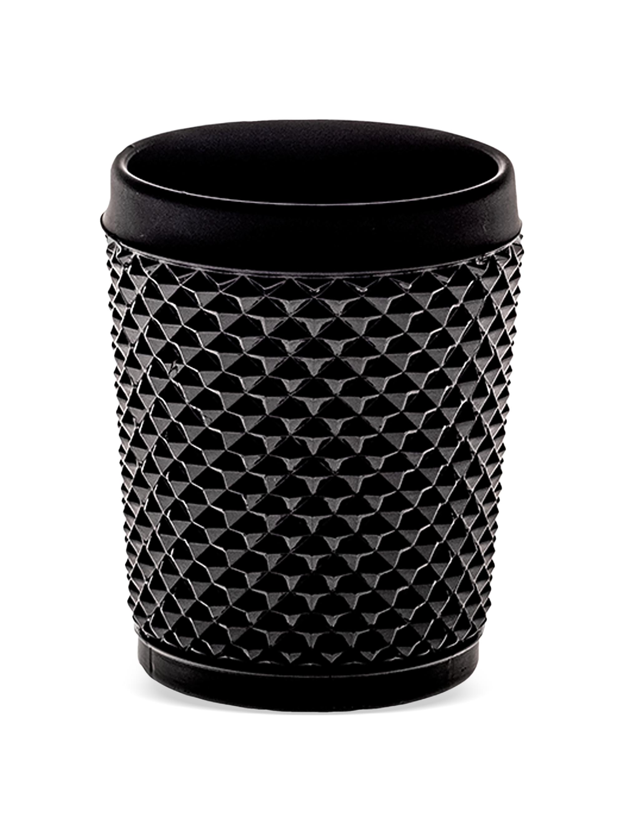 Vista Alegre Bicos Black Frost Textured Lowball Glass