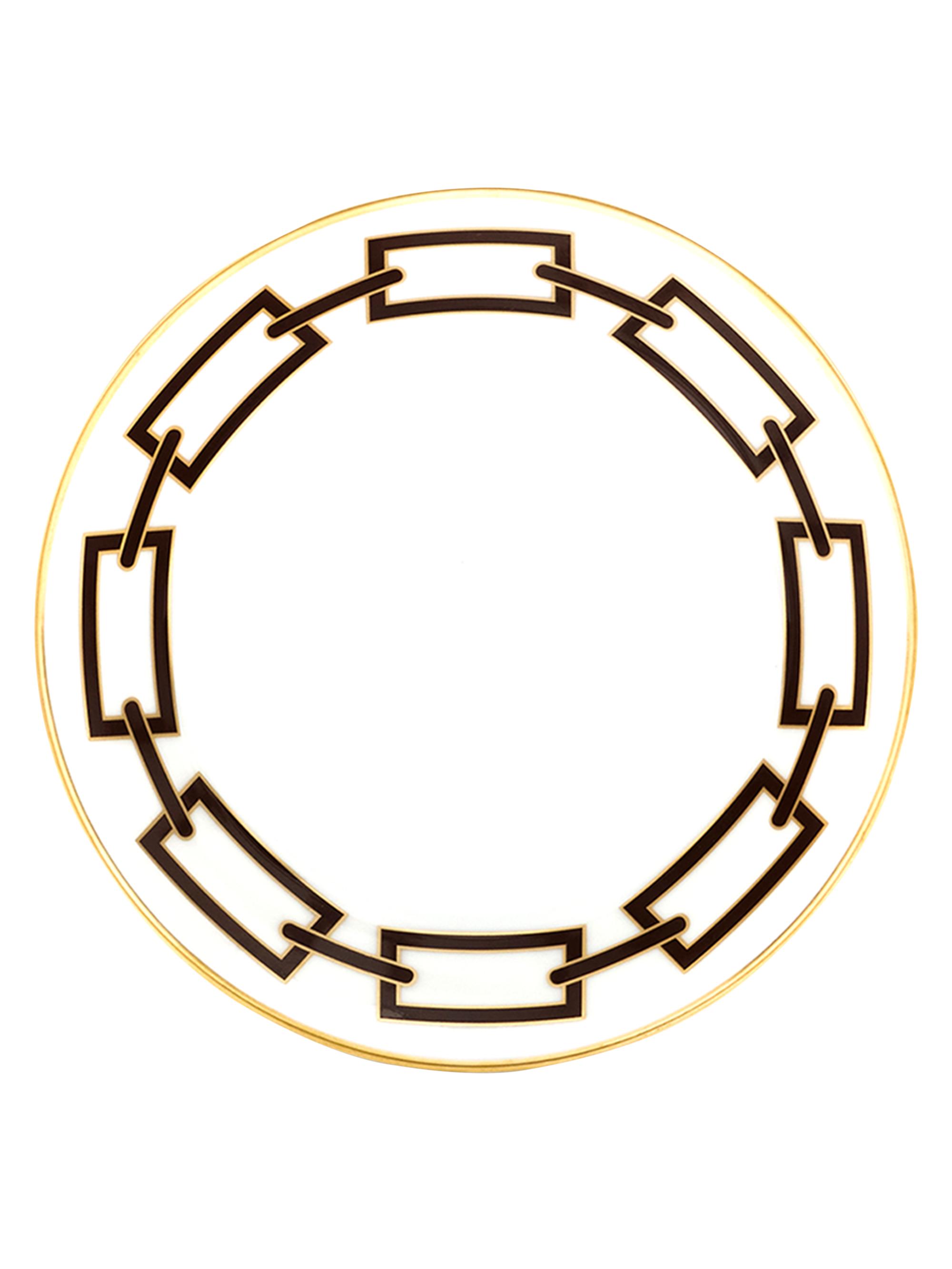 Ginori 1735 Catene Ebano Tea Saucer - Brown