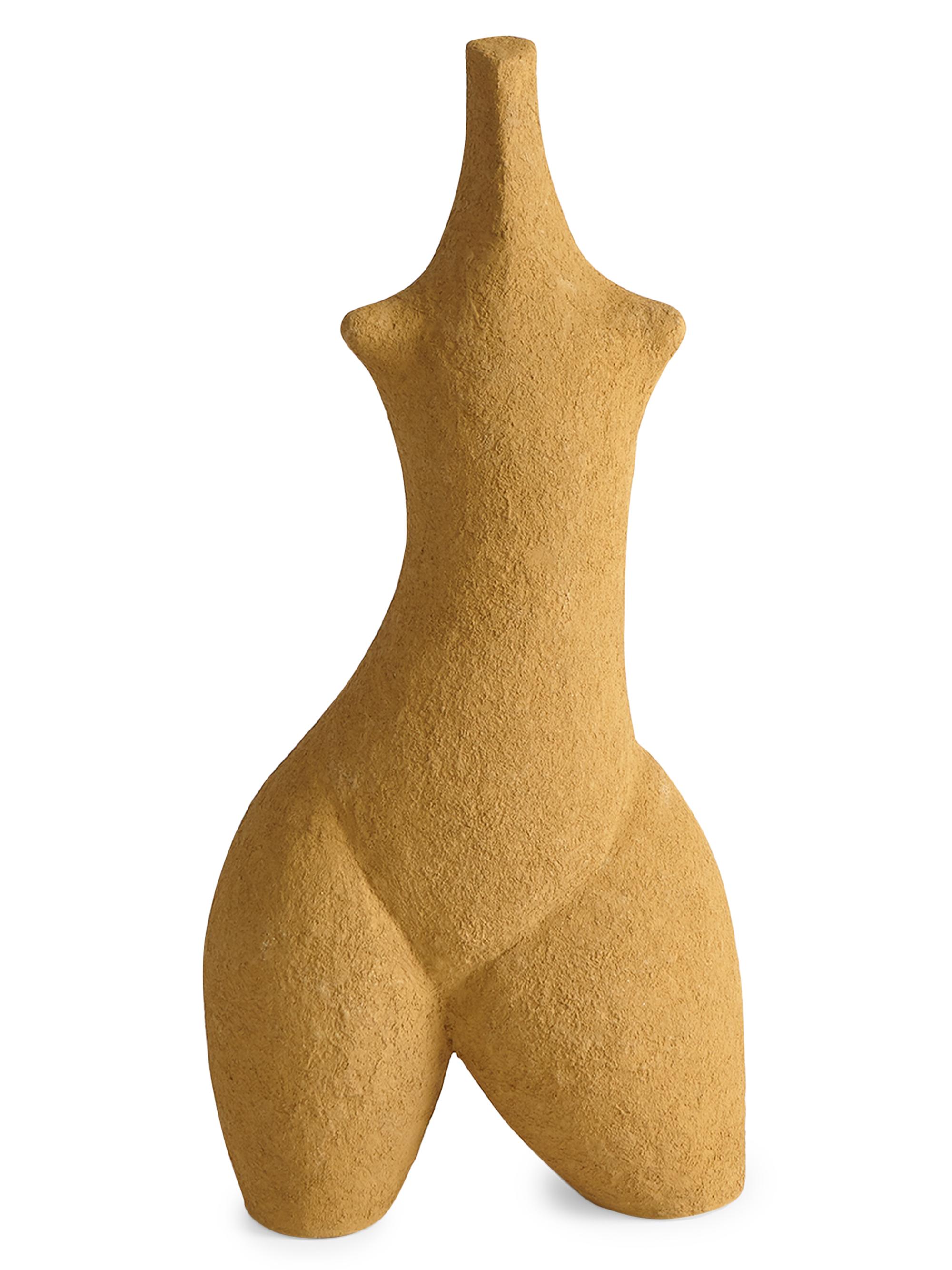 Global Views Goddess Concrete Sculpture - Dark Orange