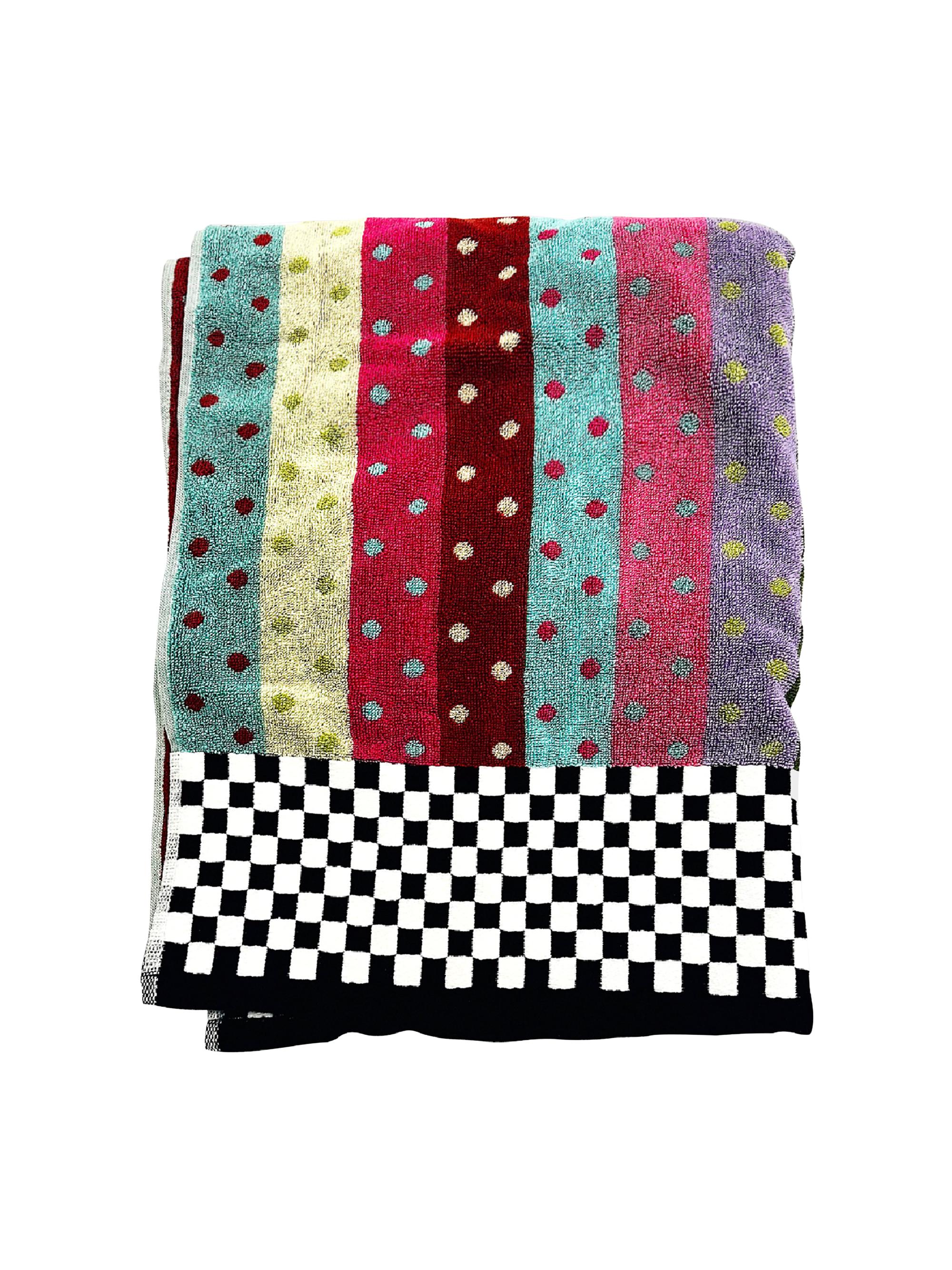 MacKenzie-Childs Stripe & Dot Confetti Bath Towel
