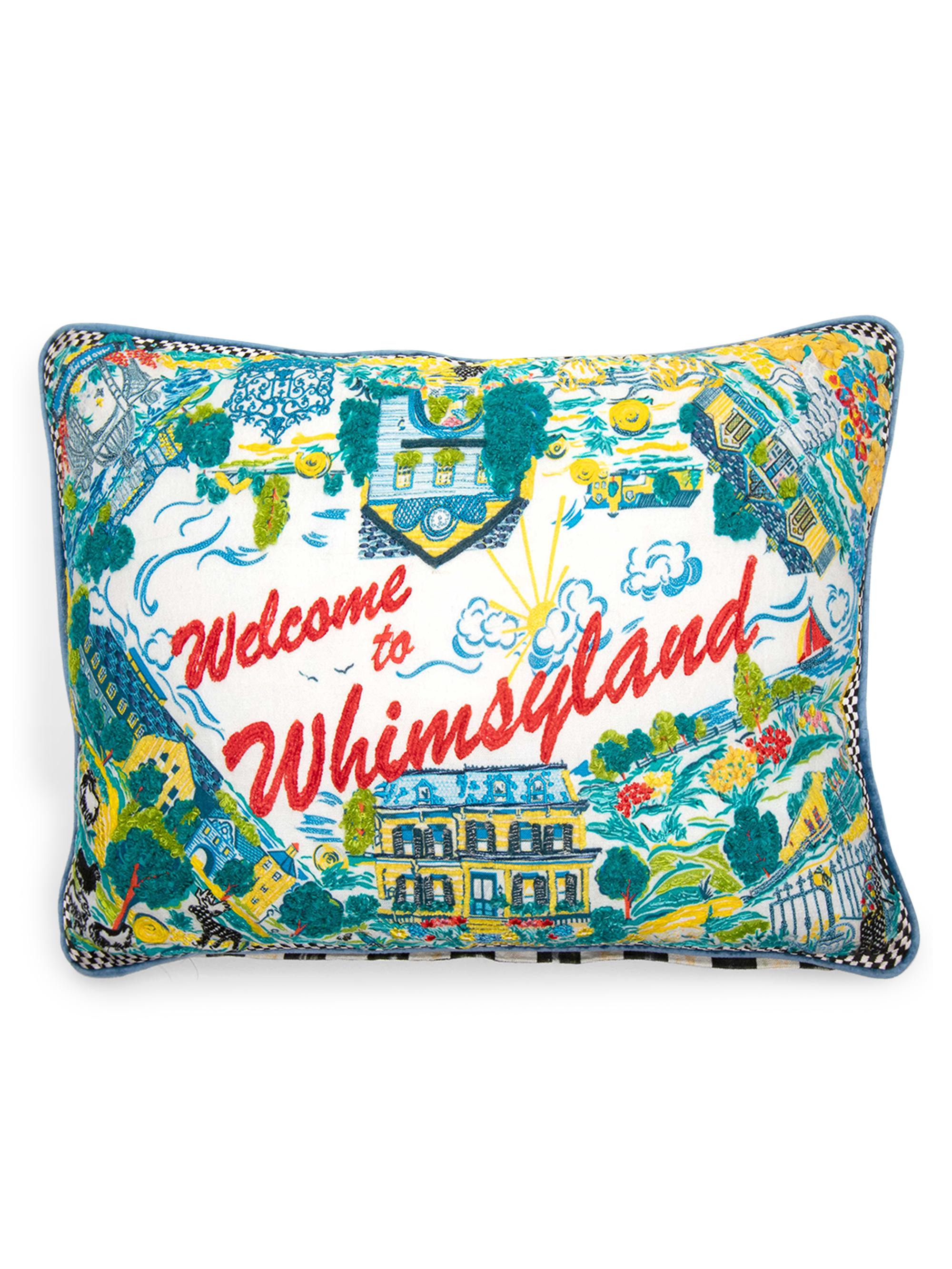 MacKenzie-Childs Whimsyland Beaded Cotton Pillow