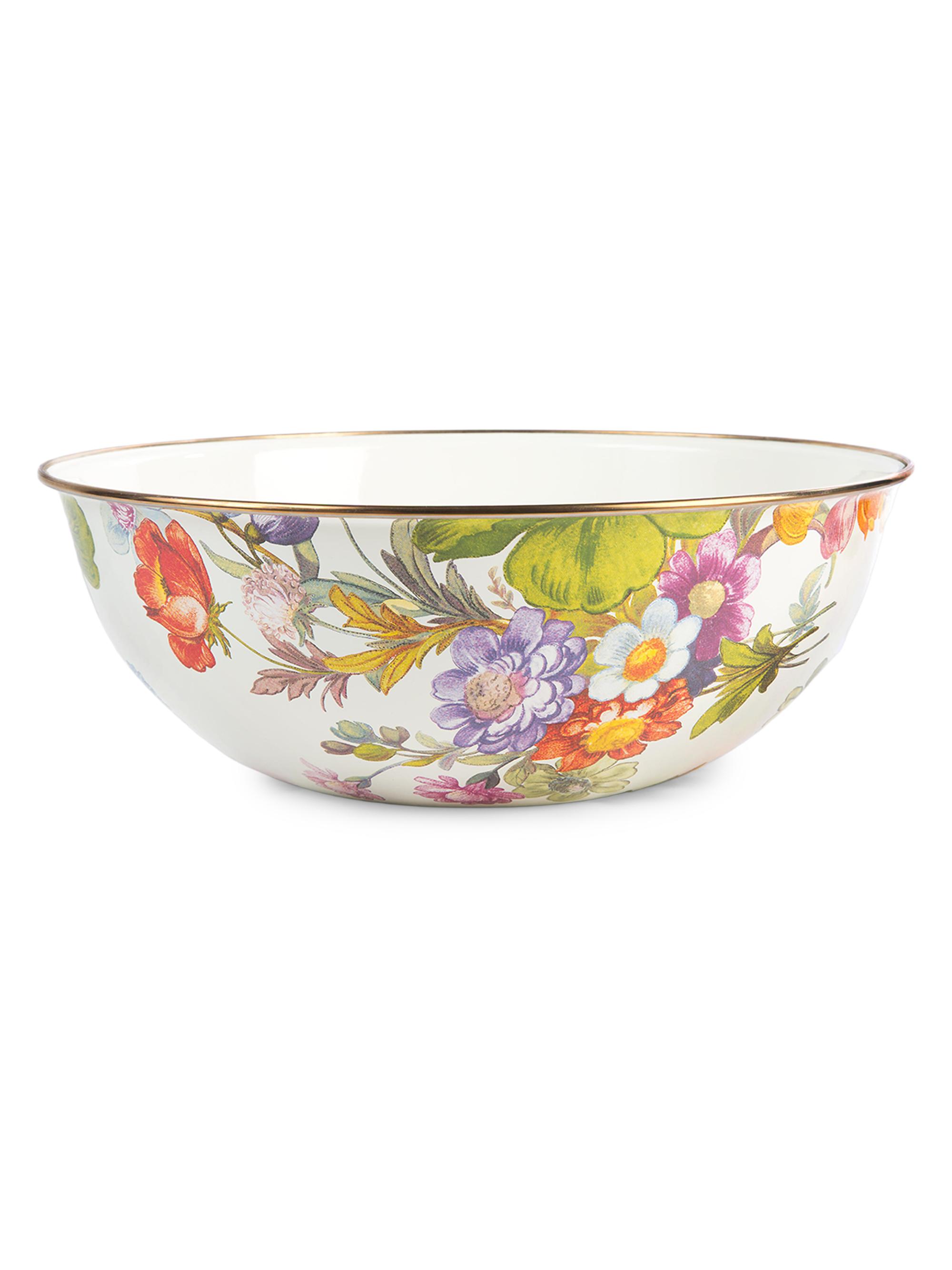 MacKenzie-Childs Extra Large Flower Market Everyday Bowl