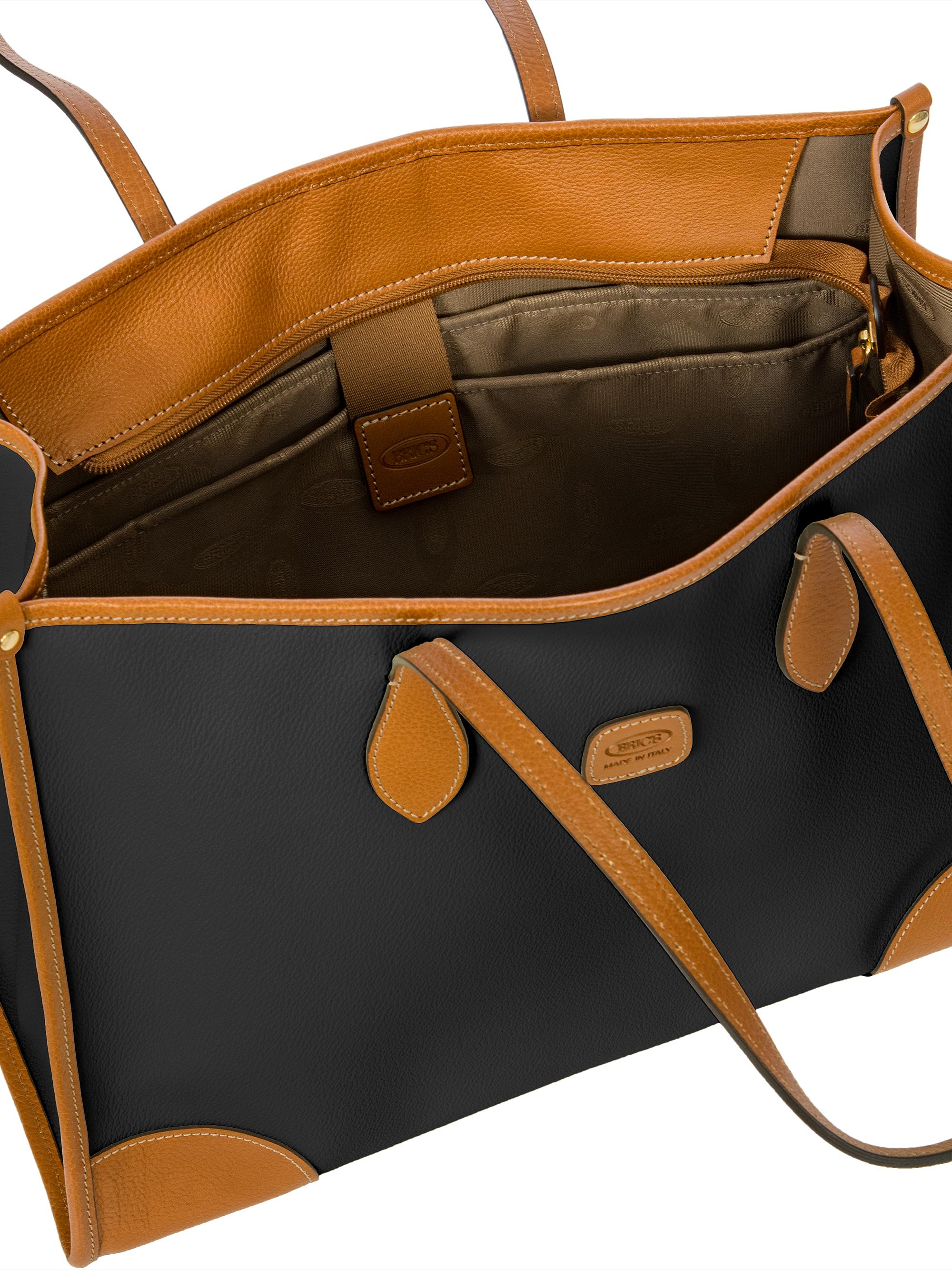 Bric's Men's Firenze Leather-Trim Tote Bag - Black | Thumbnail 5