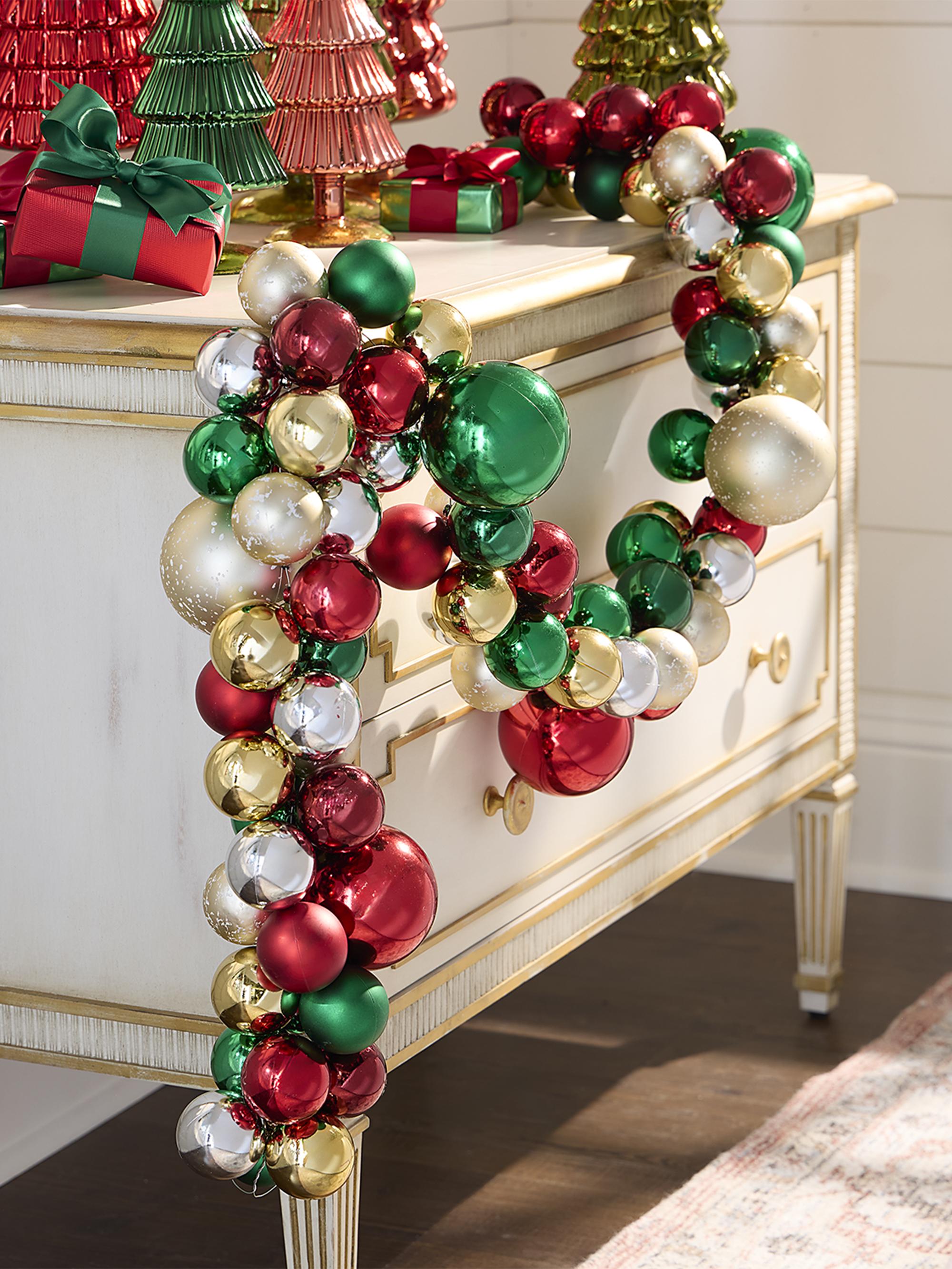 Cody Foster & Co Traditional Glass Ornament Garland