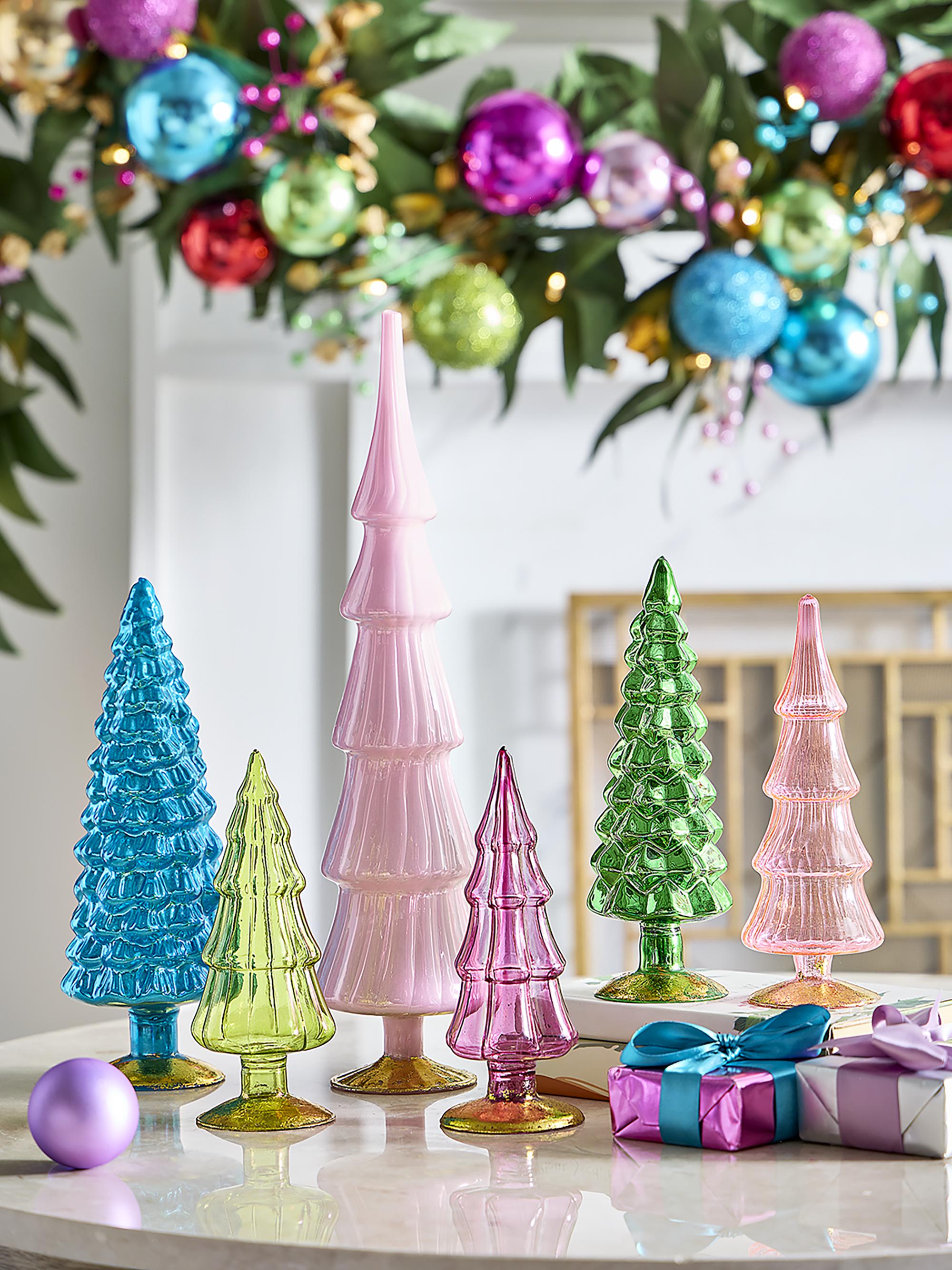 Cody Foster & Co 6-Piece Handcrafted Tabletop Glass Tree Set