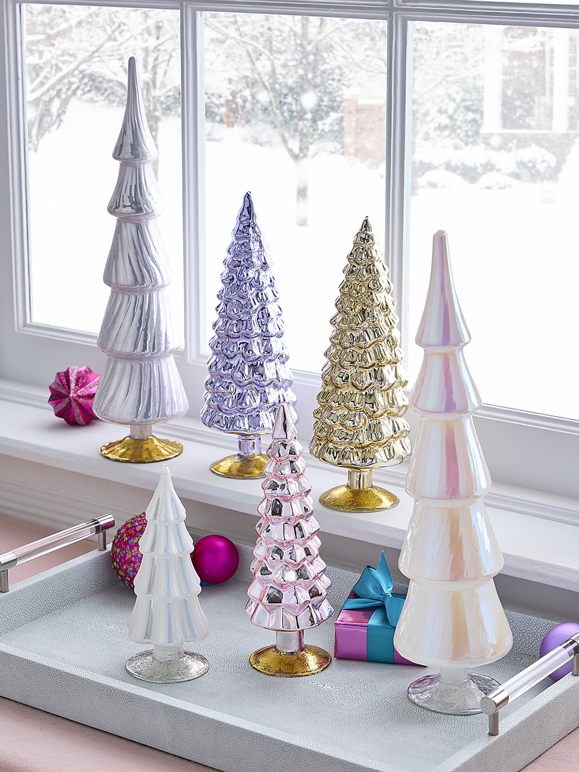 Salzburg Creations Frosted Plum Tabletop Faux Christmas Tree | Saks Fifth  Avenue, image size:2000x2667