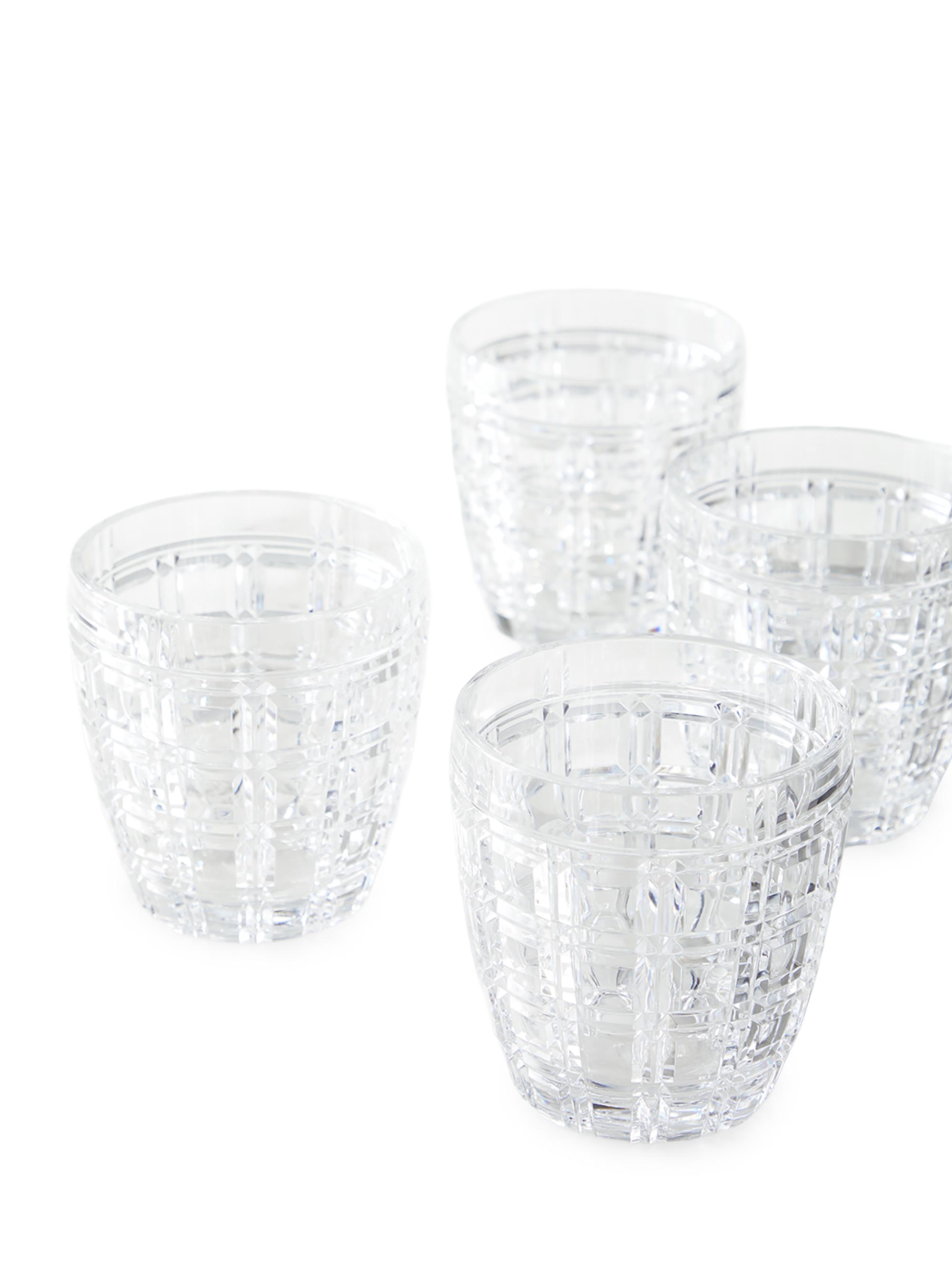 Mario Luca Guisti Winston 4-Piece Clear Tumbler Set