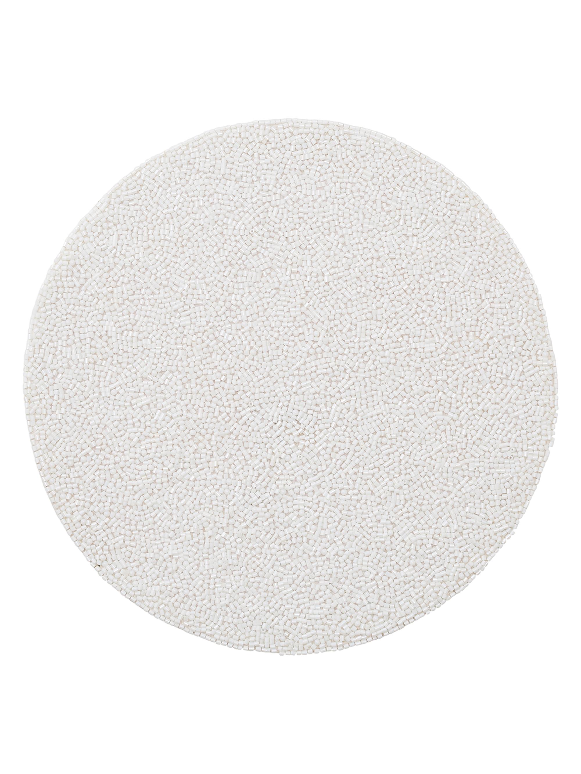 Kim Seybert Perennial Beaded Placemat - White