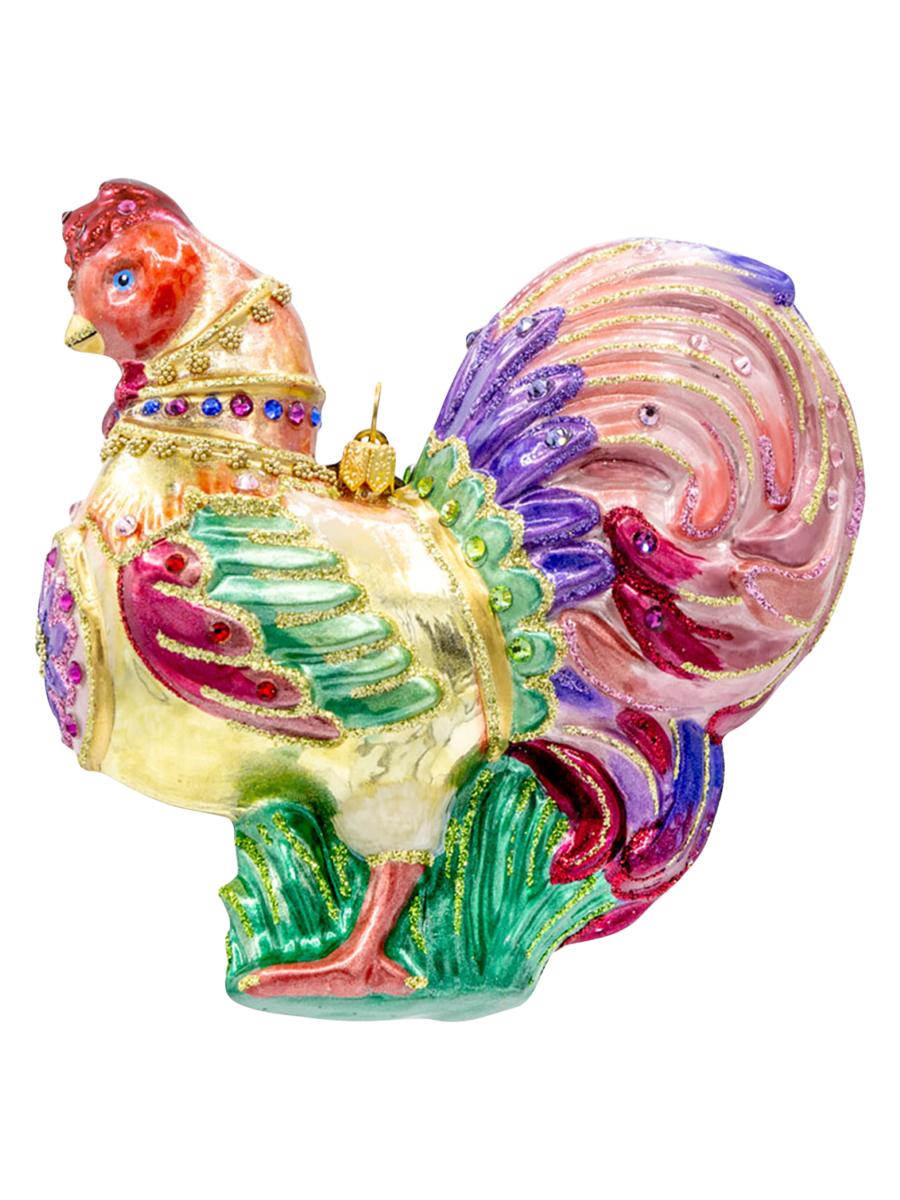 Jay Strongwater Lavish Rooster Christmas Ornament | Saks Fifth Avenue